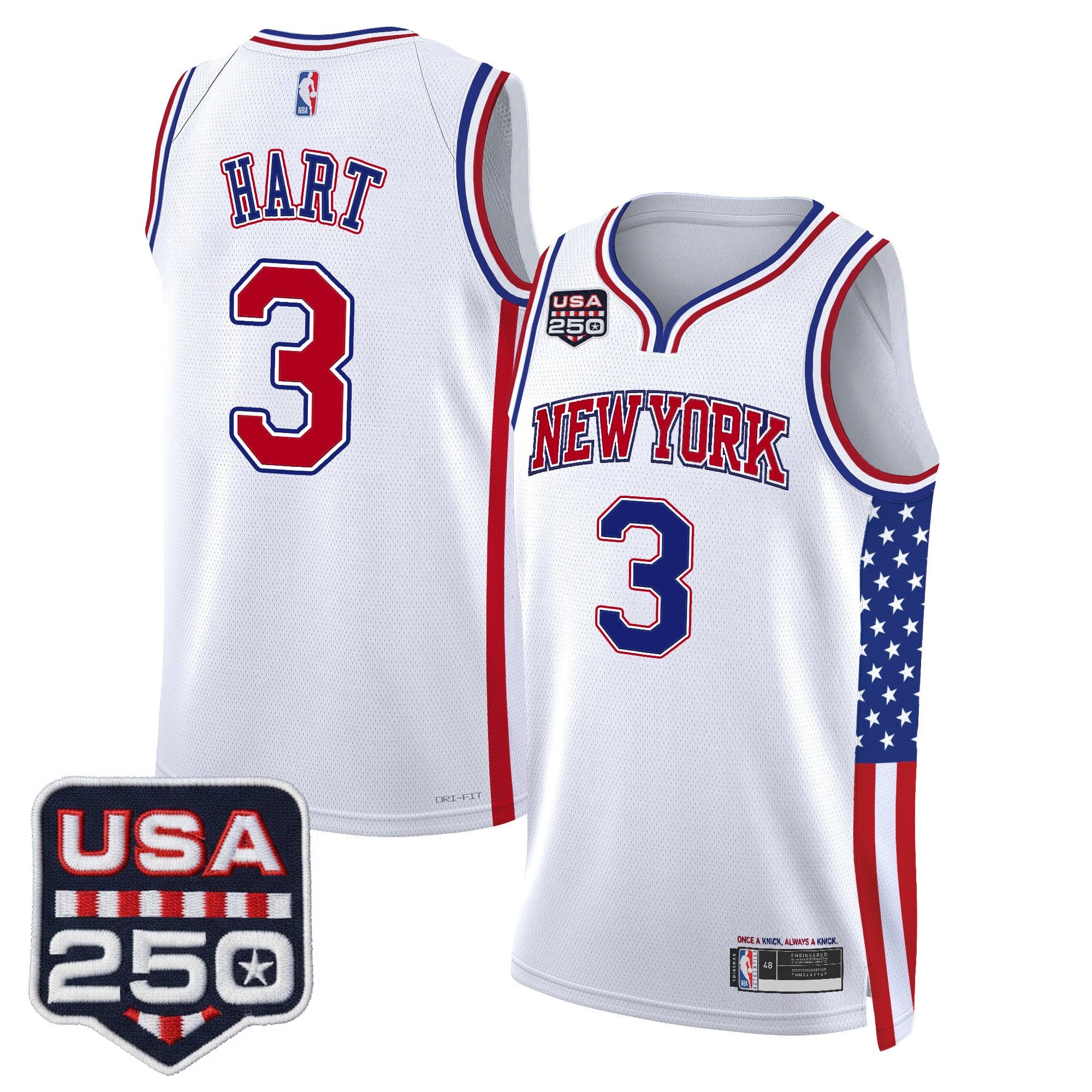 Men's New York Knicks "America 250 Edition" Swingman Jersey - All Stitched
