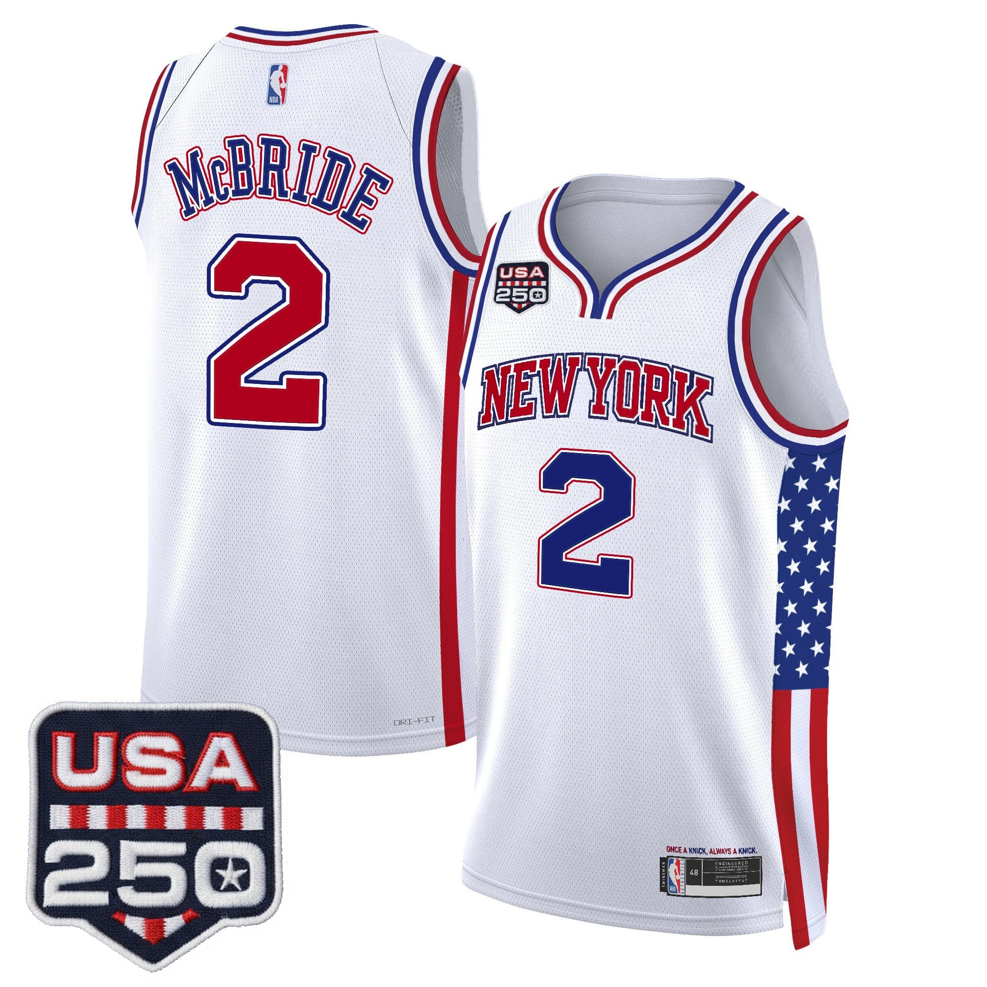 Men's New York Knicks "America 250 Edition" Swingman Jersey - All Stitched