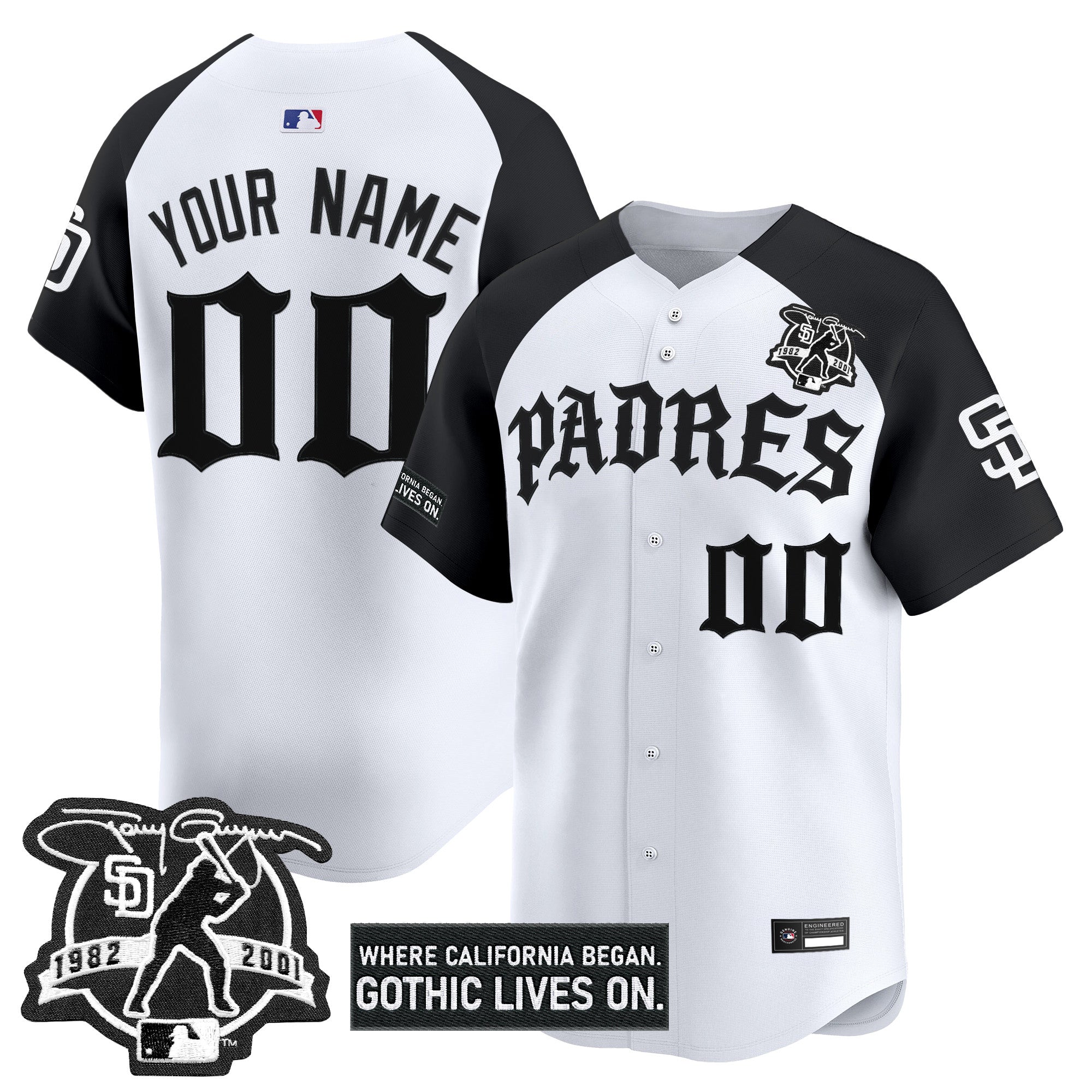San Diego Padres 'Old English Edition' Vapor Premier Limited Custom Jersey - All Stitched