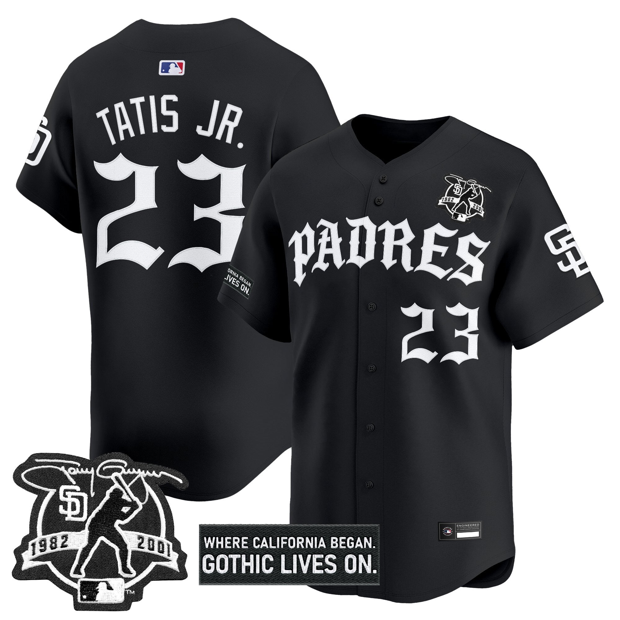 Men's San Diego Padres 'Old English Edition' Vapor Premier Limited Jersey - All Stitched