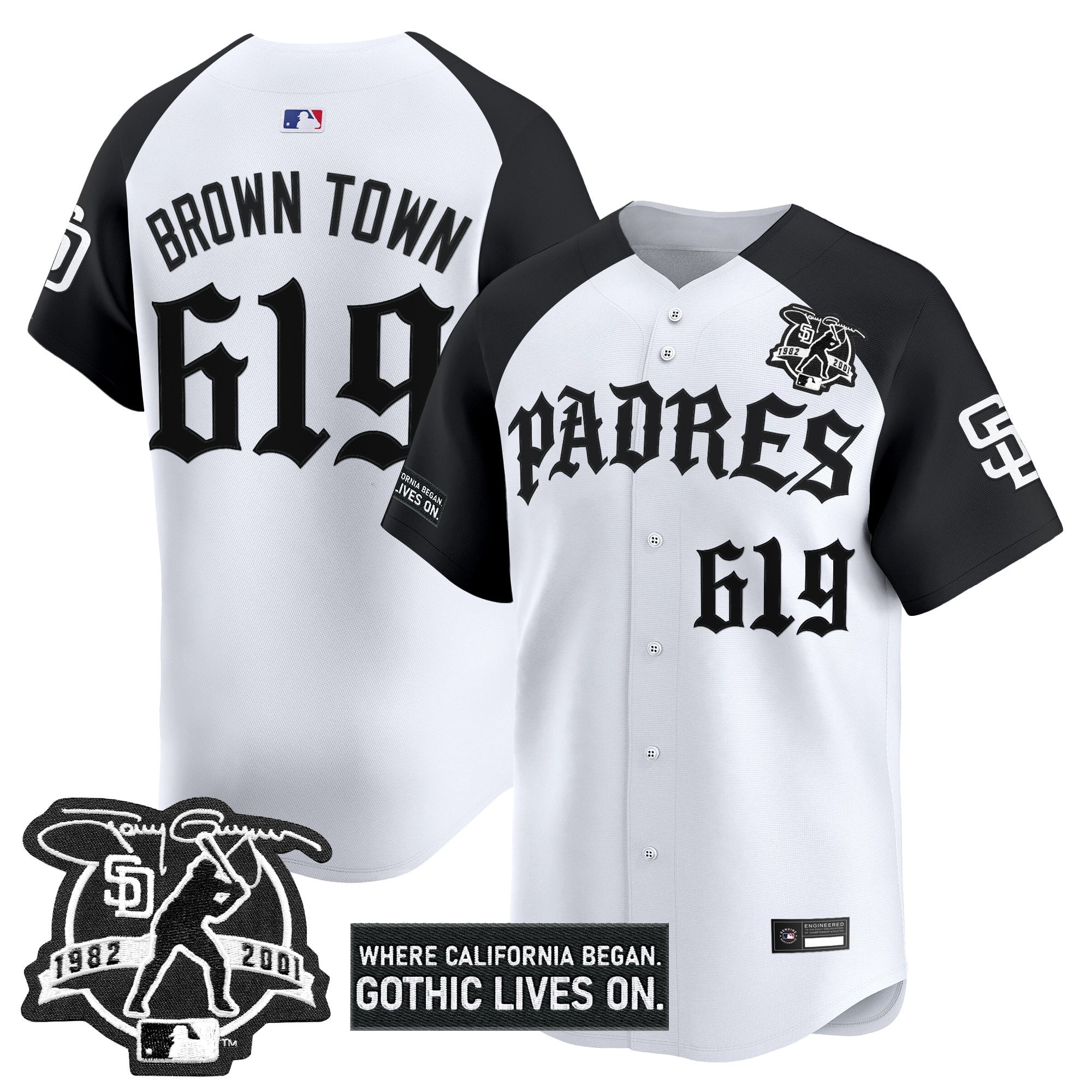 Men's San Diego Padres 'Old English Edition' Vapor Premier Limited Jersey - All Stitched
