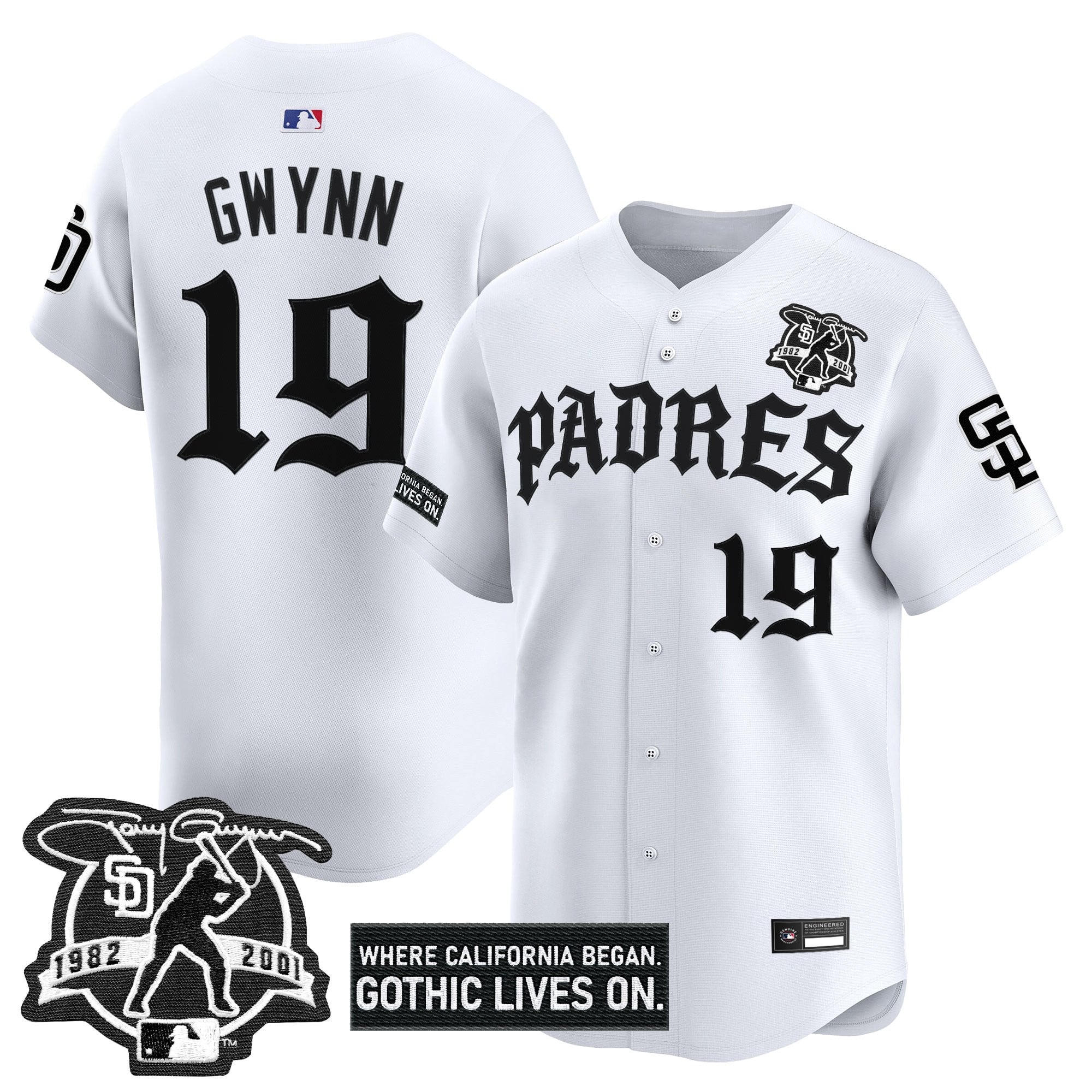 Men's San Diego Padres 'Old English Edition' Vapor Premier Limited Jersey - All Stitched