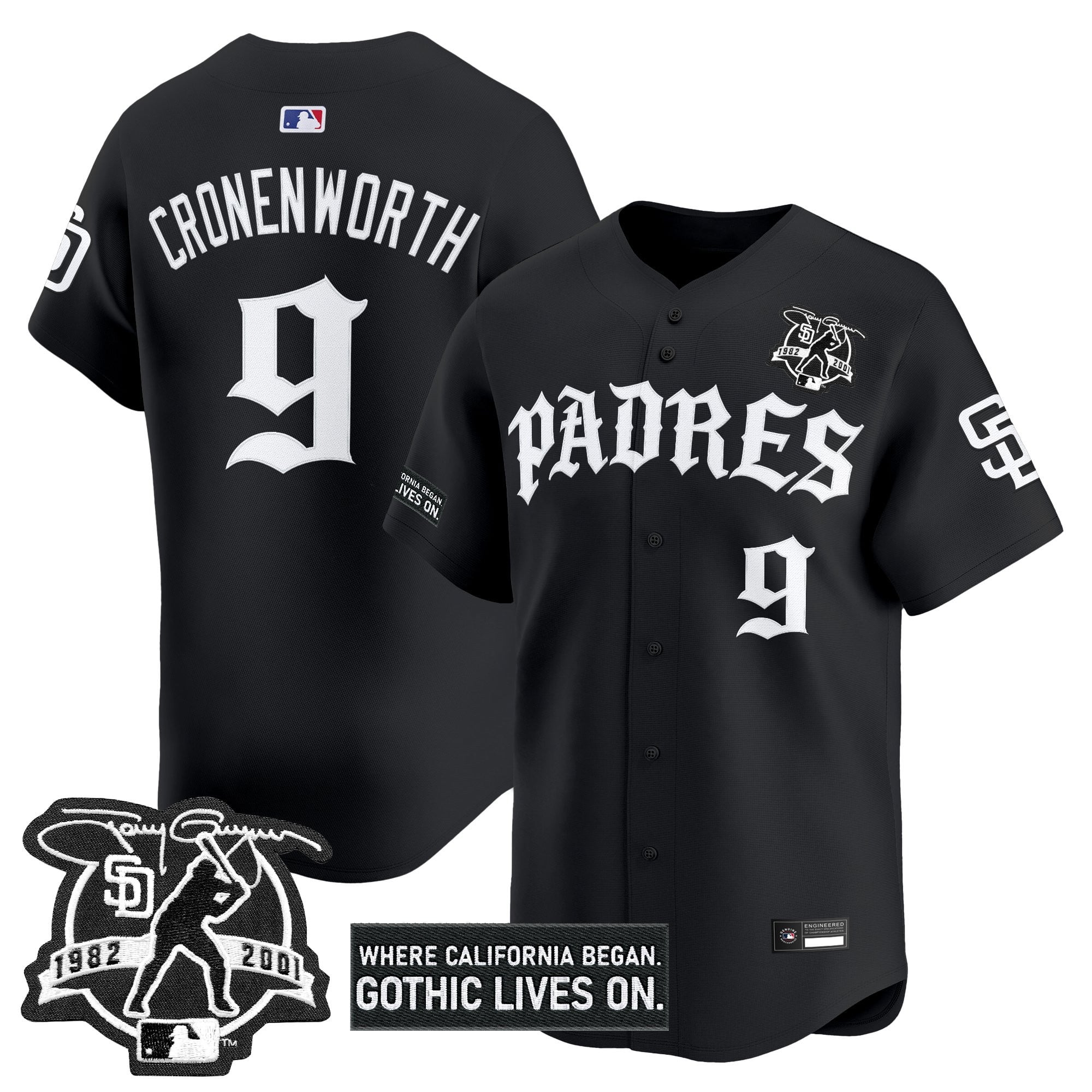 Men's San Diego Padres 'Old English Edition' Vapor Premier Limited Jersey - All Stitched