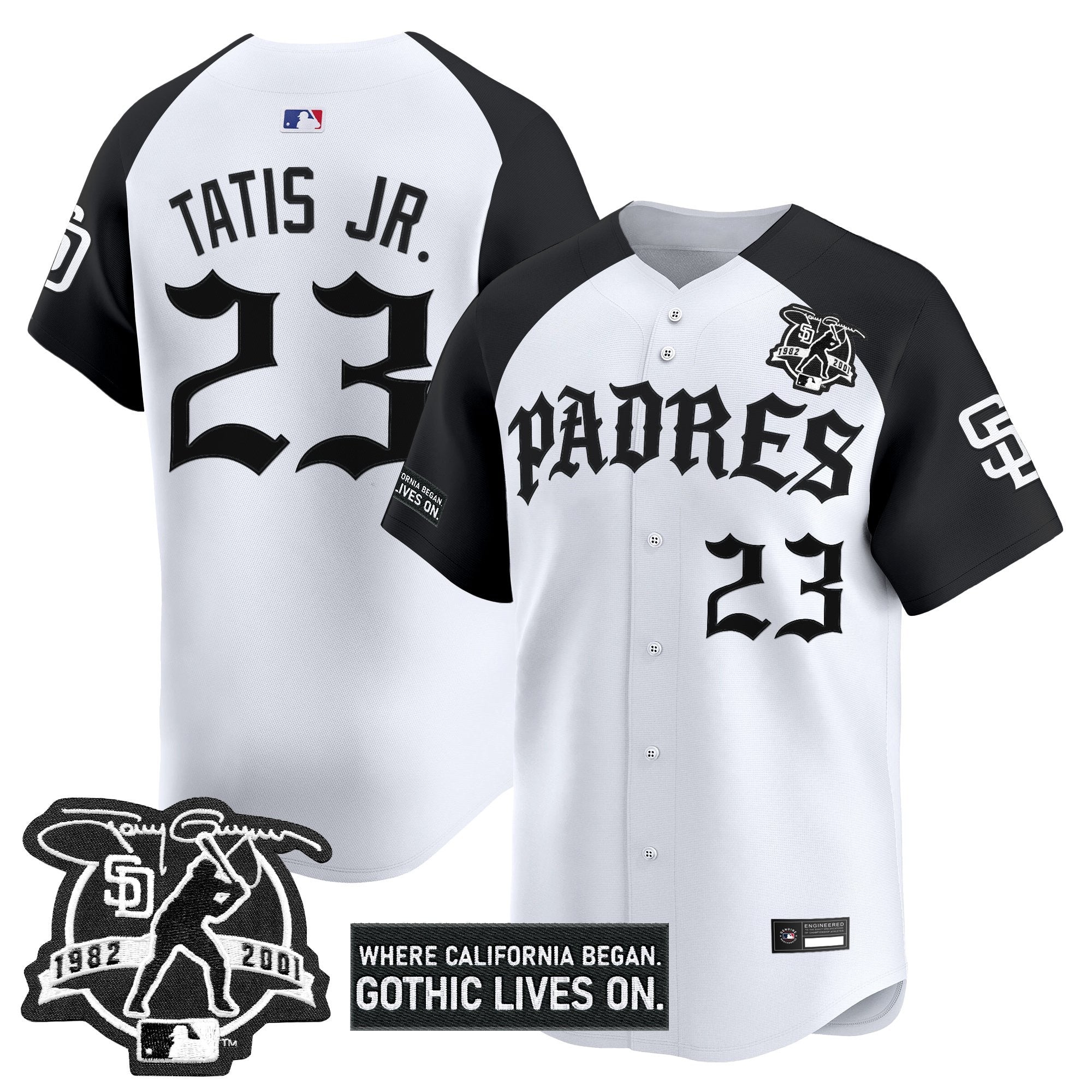 Men's San Diego Padres 'Old English Edition' Vapor Premier Limited Jersey - All Stitched