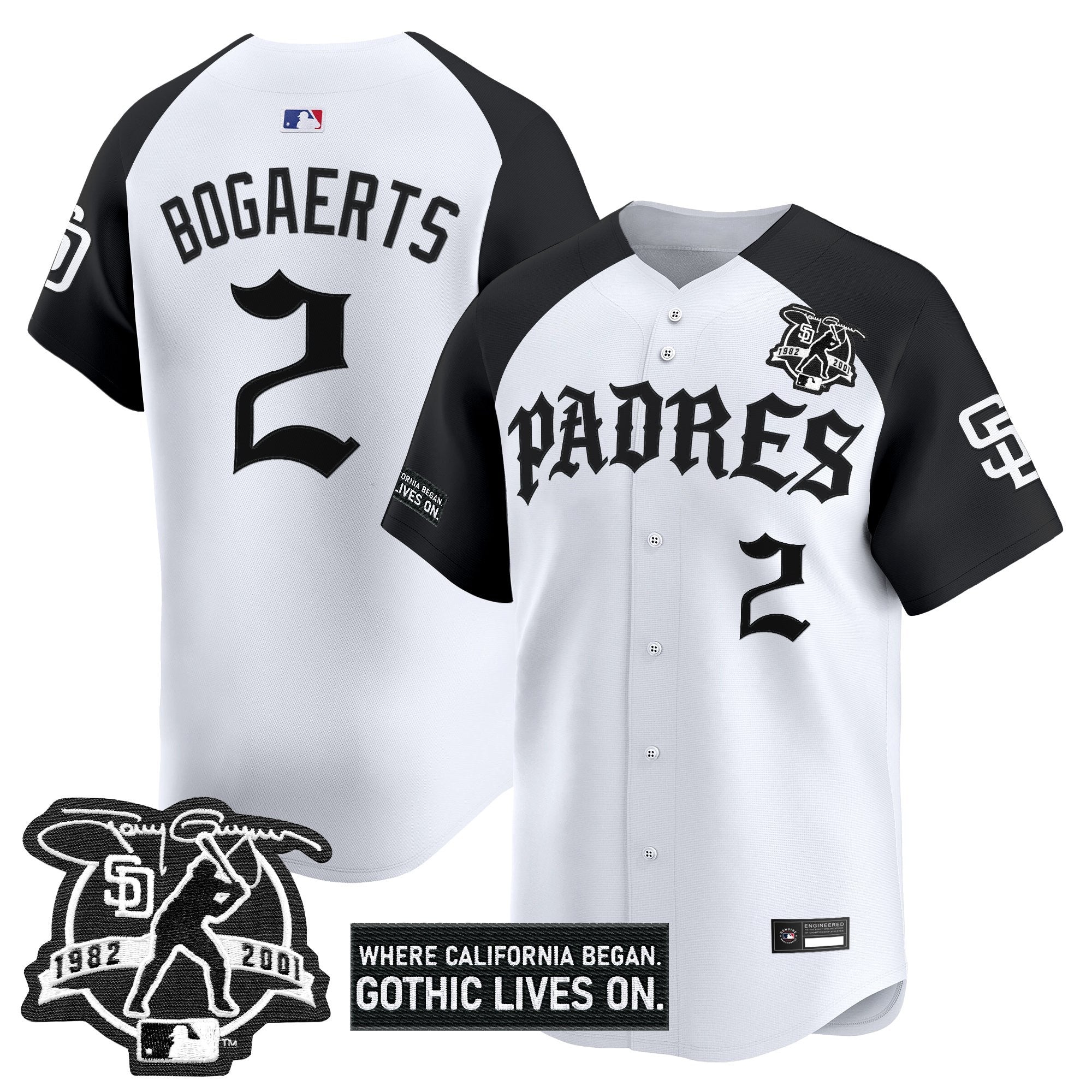 Men's San Diego Padres 'Old English Edition' Vapor Premier Limited Jersey - All Stitched