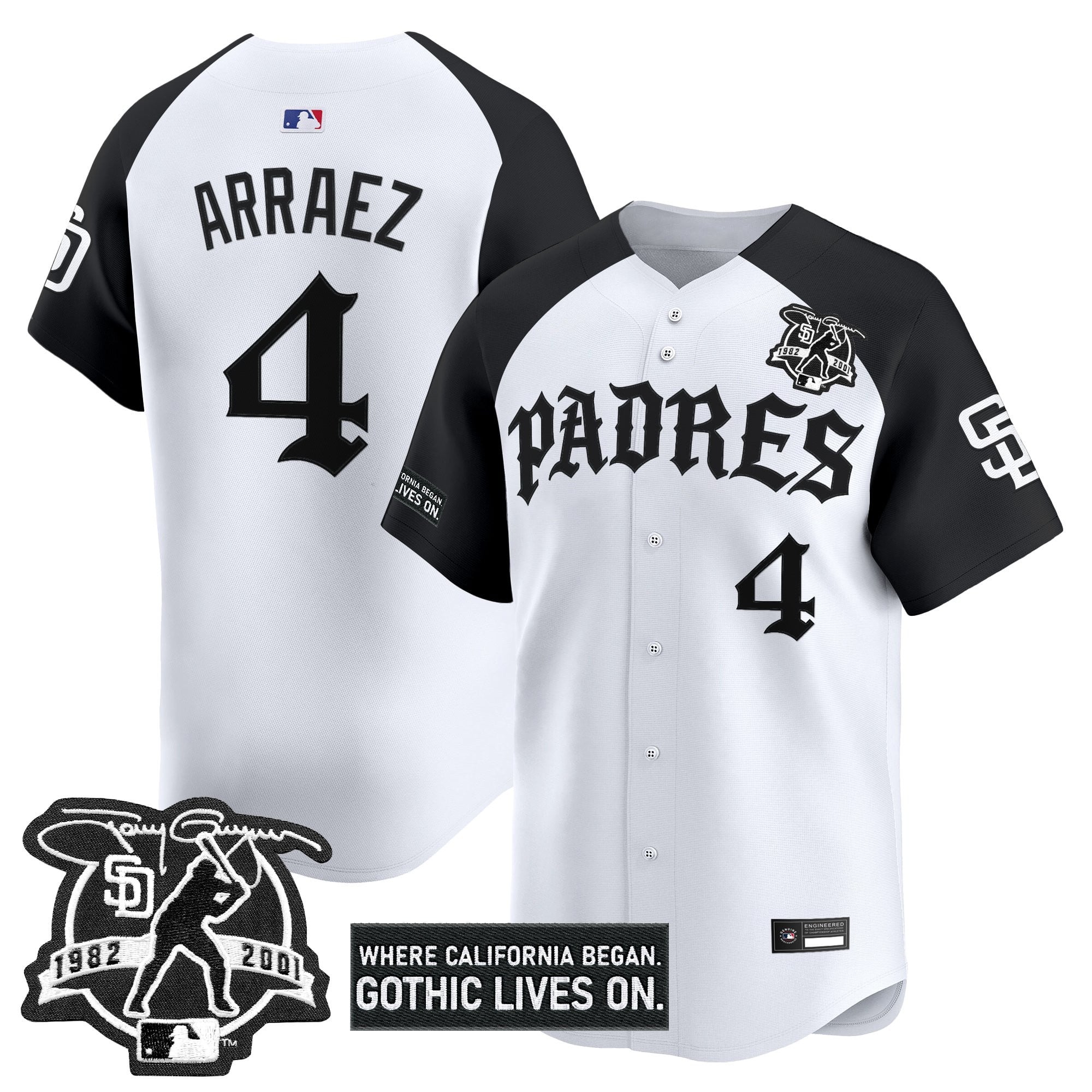 Men's San Diego Padres 'Old English Edition' Vapor Premier Limited Jersey - All Stitched