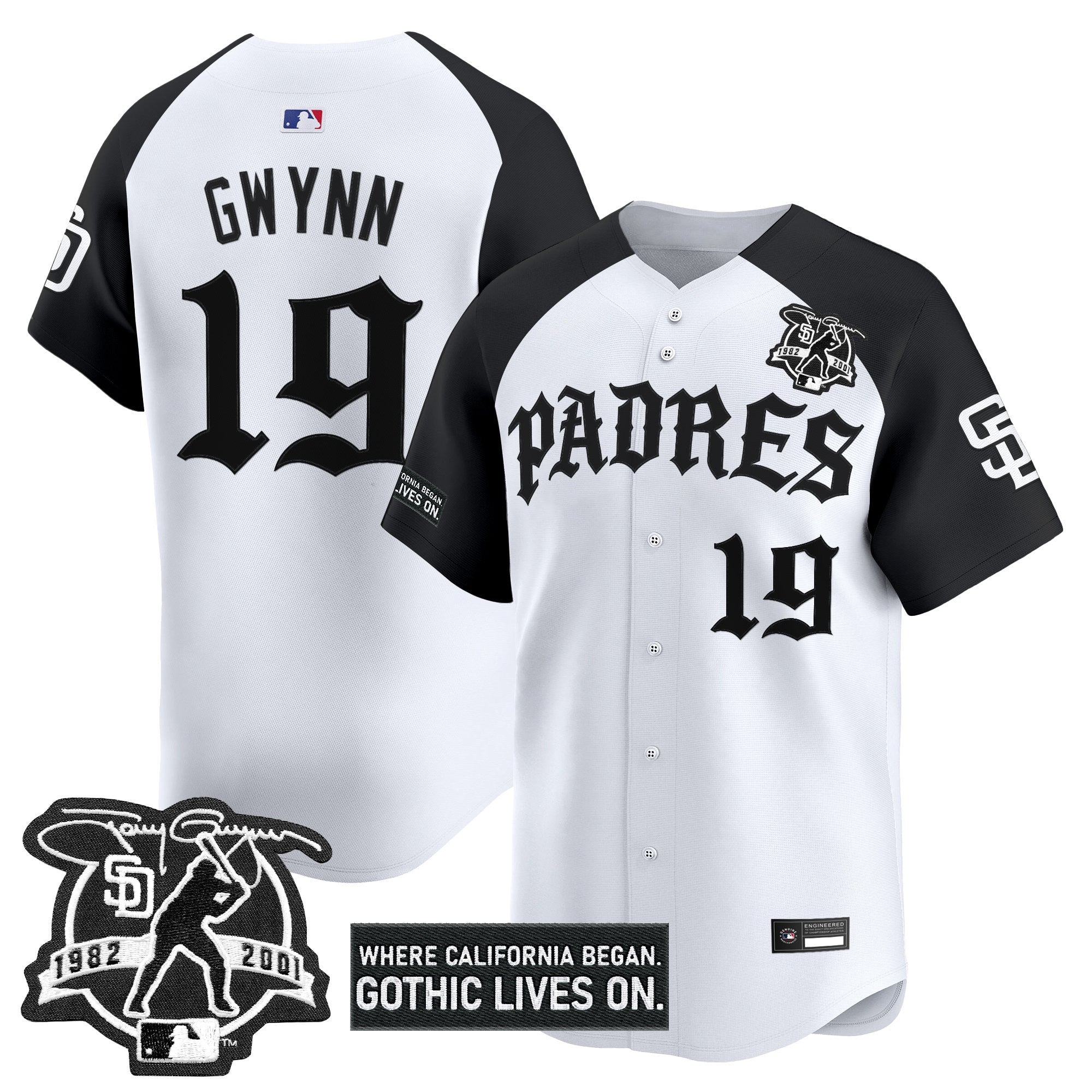 Men's San Diego Padres 'Old English Edition' Vapor Premier Limited Jersey - All Stitched