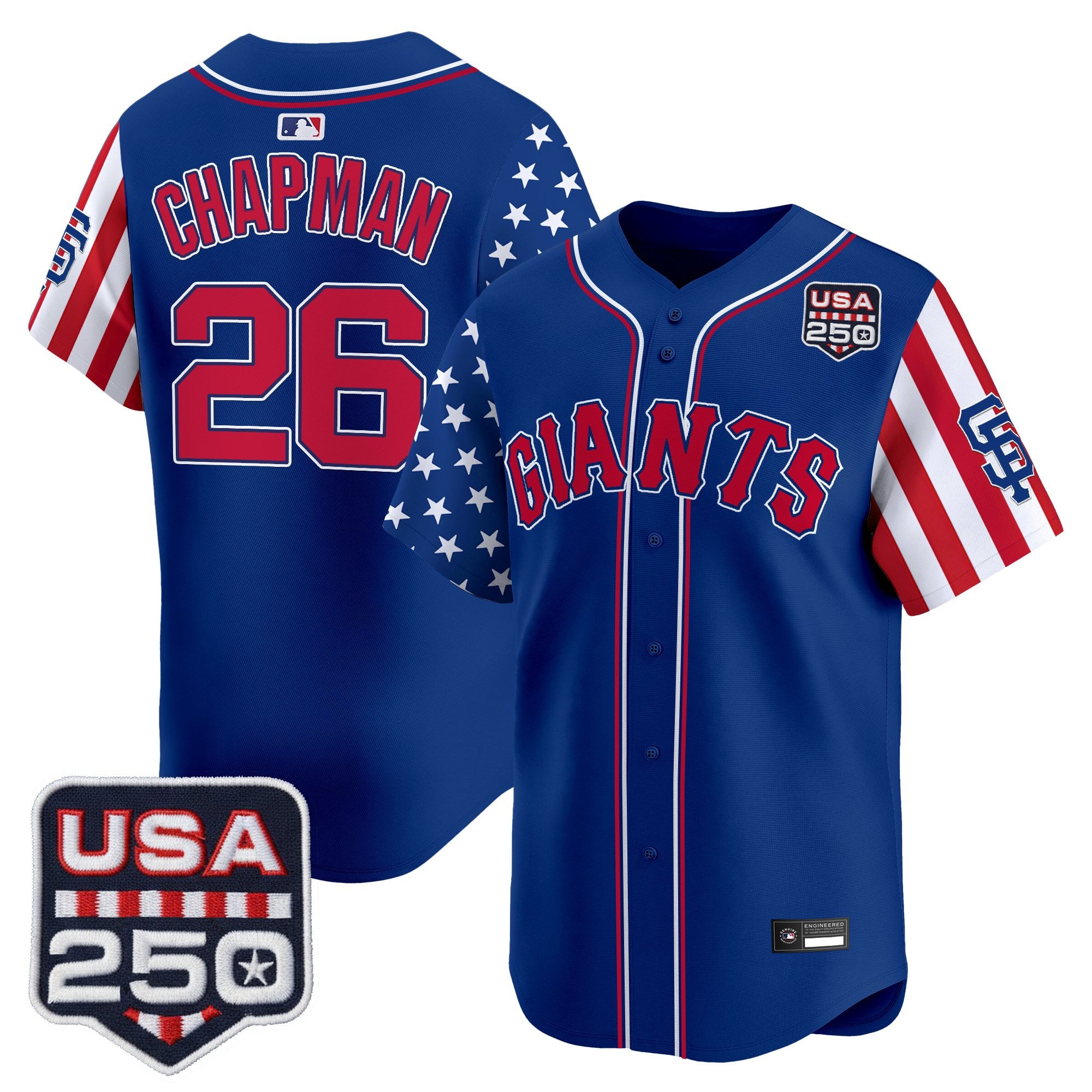 Men's San Francisco Giants "America 250 Edition" Vapor Premier Limited Jersey - All Stitched