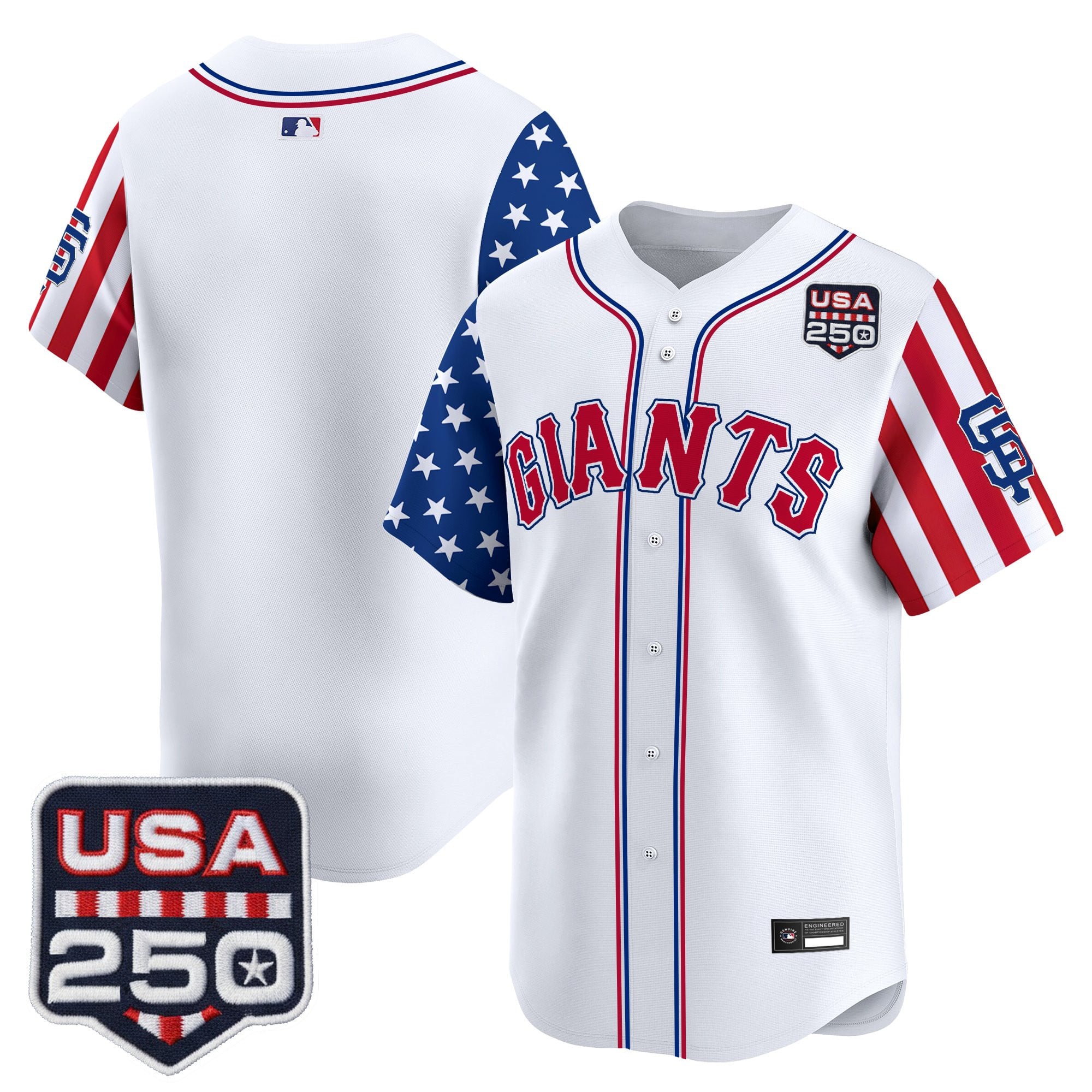Men's San Francisco Giants "America 250 Edition" Vapor Premier Limited Jersey - All Stitched