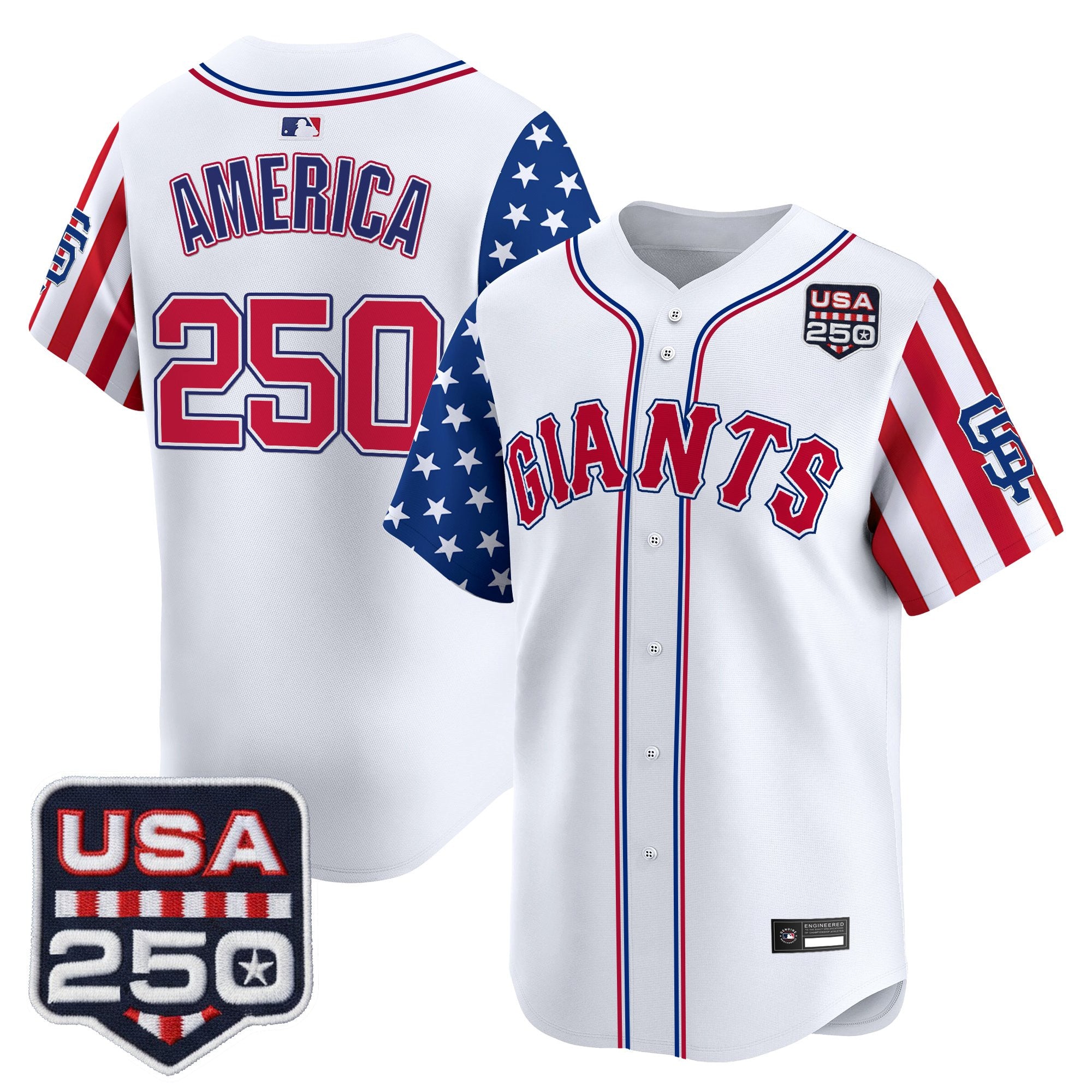 Men's San Francisco Giants "America 250 Edition" Vapor Premier Limited Jersey - All Stitched