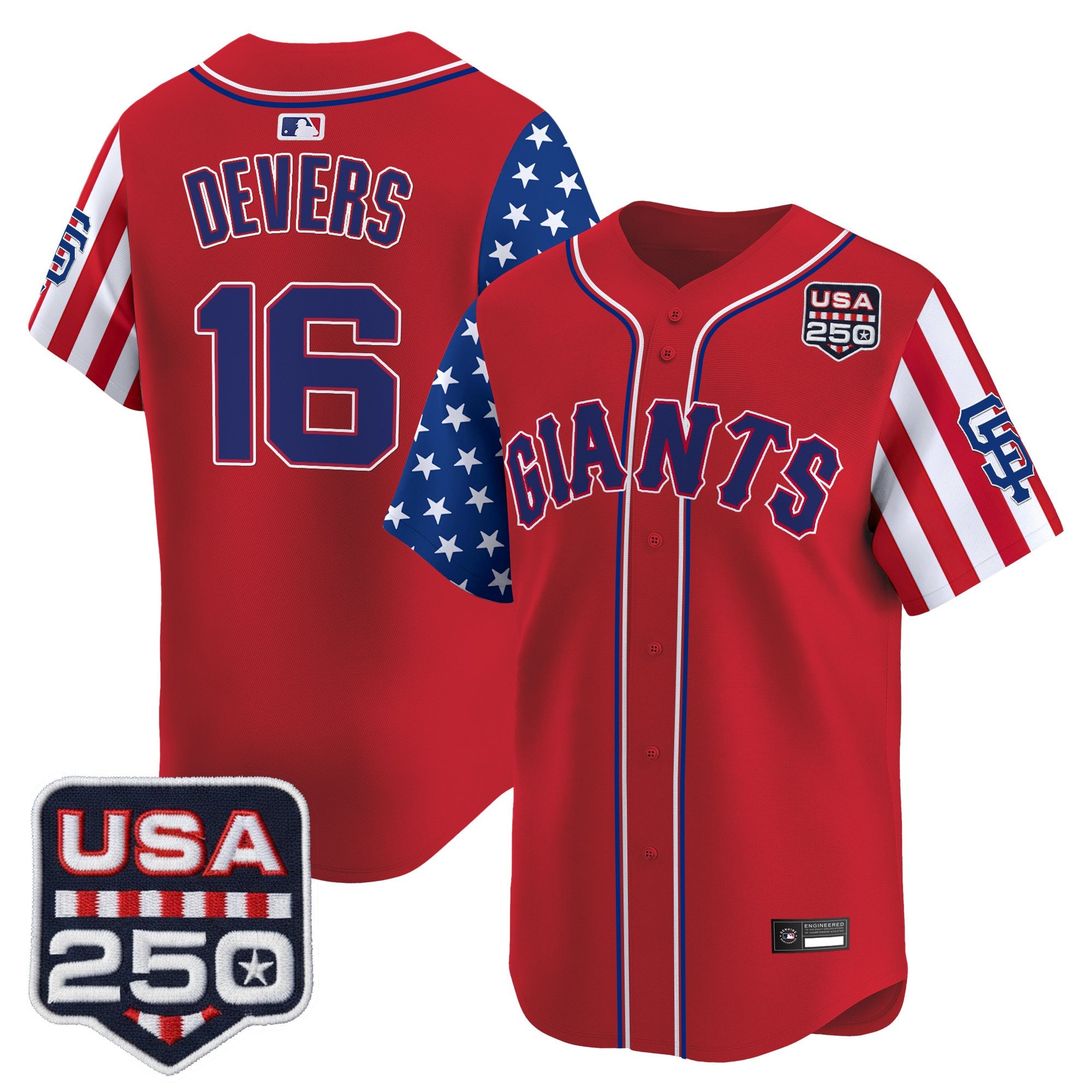 Men's San Francisco Giants "America 250 Edition" Vapor Premier Limited Jersey - All Stitched