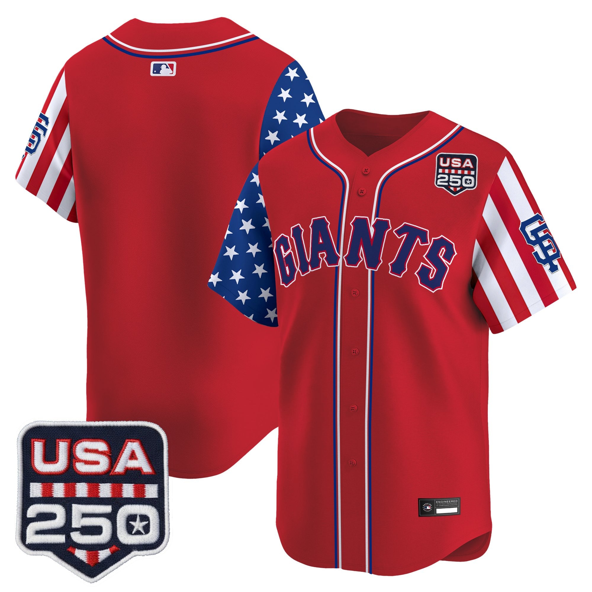Men's San Francisco Giants "America 250 Edition" Vapor Premier Limited Jersey - All Stitched