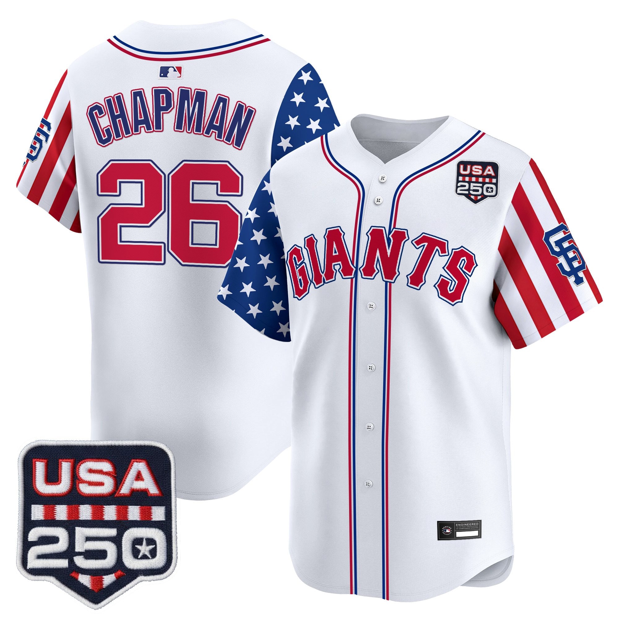 Men's San Francisco Giants "America 250 Edition" Vapor Premier Limited Jersey - All Stitched