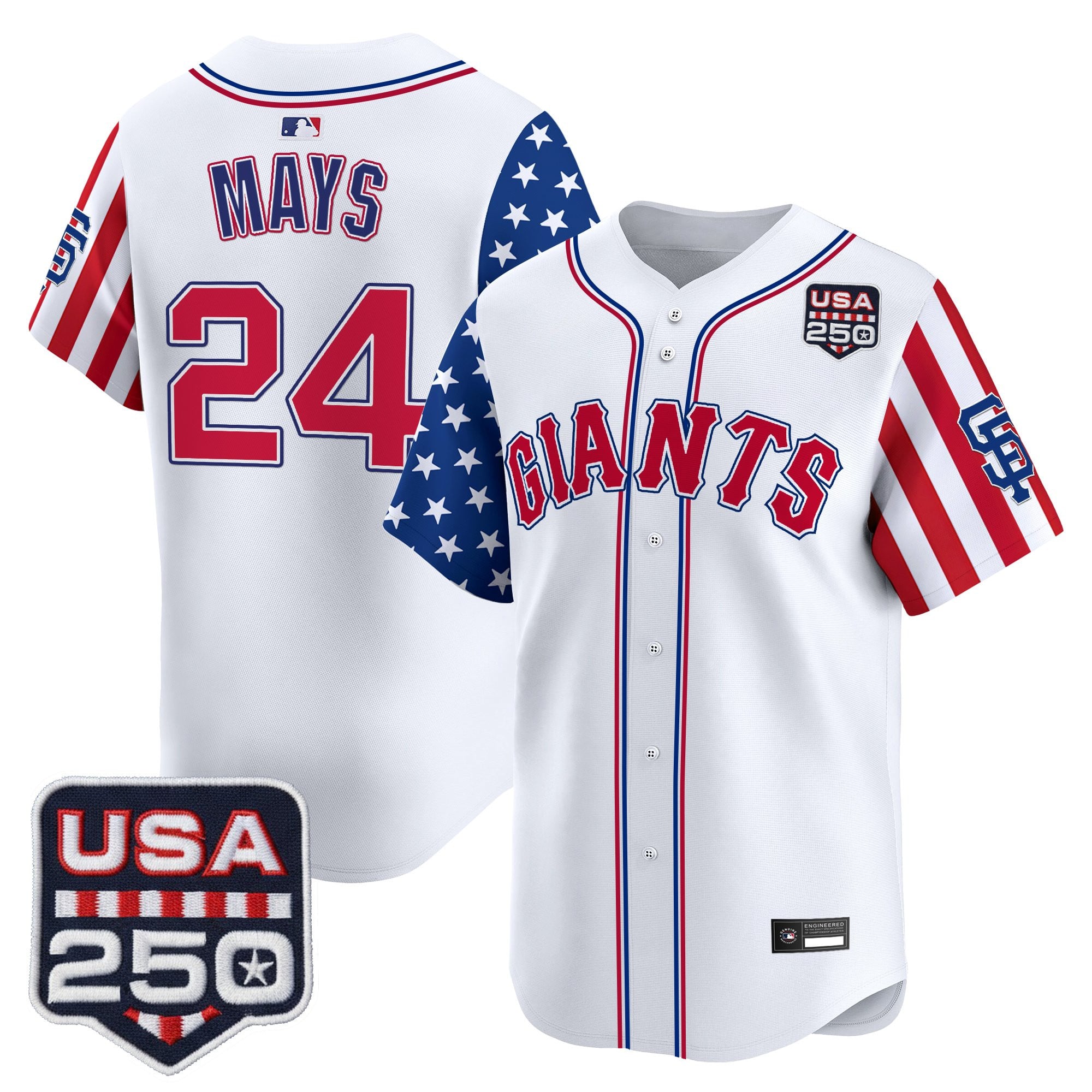 Men's San Francisco Giants "America 250 Edition" Vapor Premier Limited Jersey - All Stitched