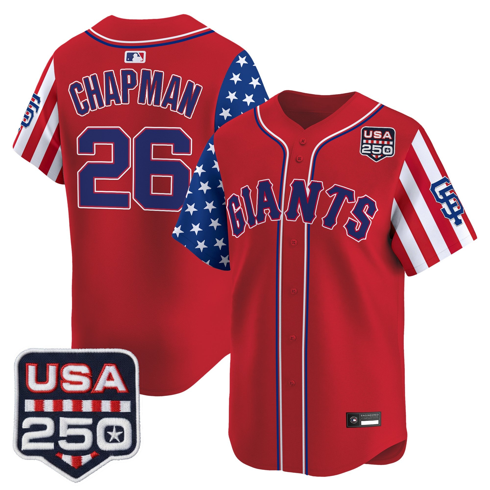 Men's San Francisco Giants "America 250 Edition" Vapor Premier Limited Jersey - All Stitched