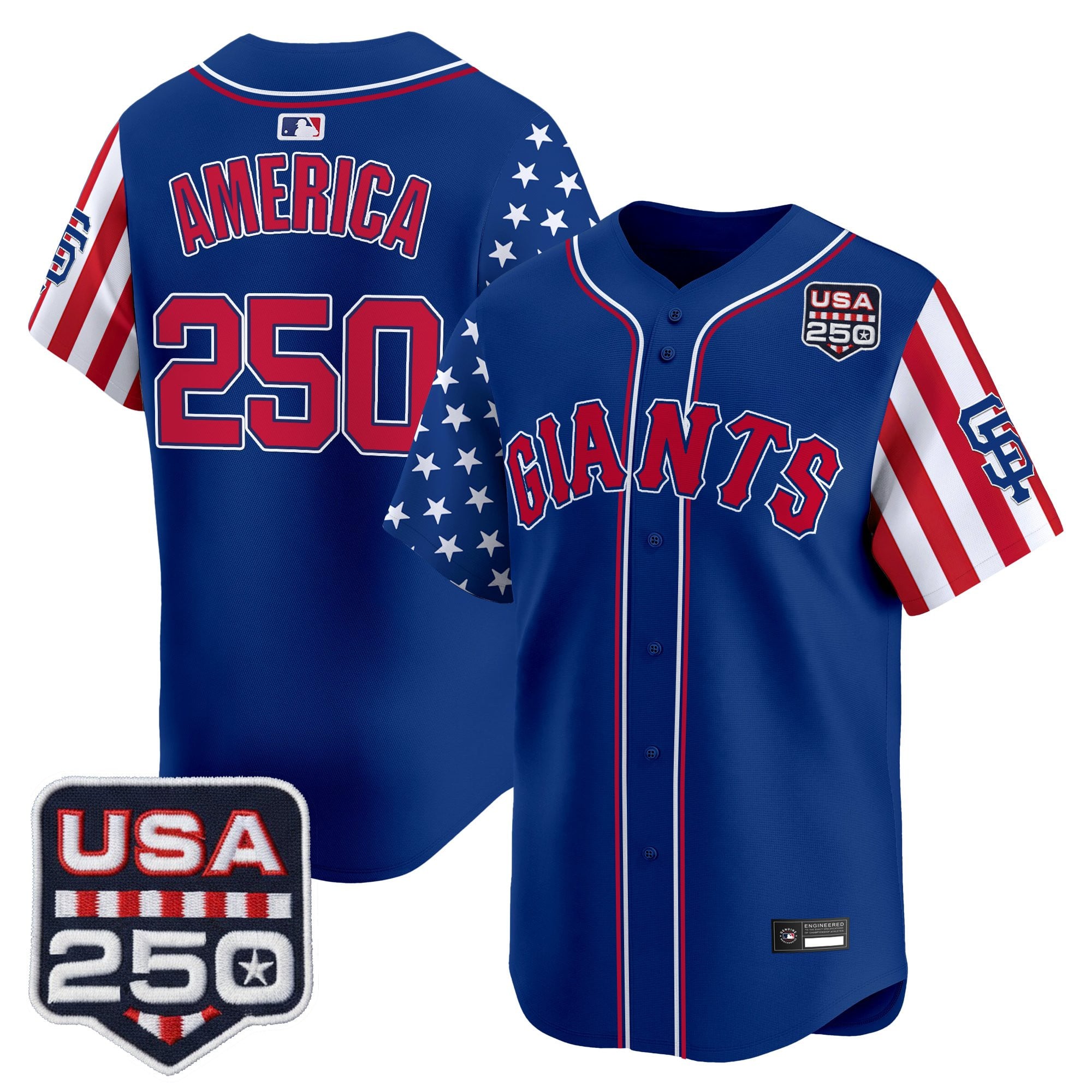 Men's San Francisco Giants "America 250 Edition" Vapor Premier Limited Jersey - All Stitched