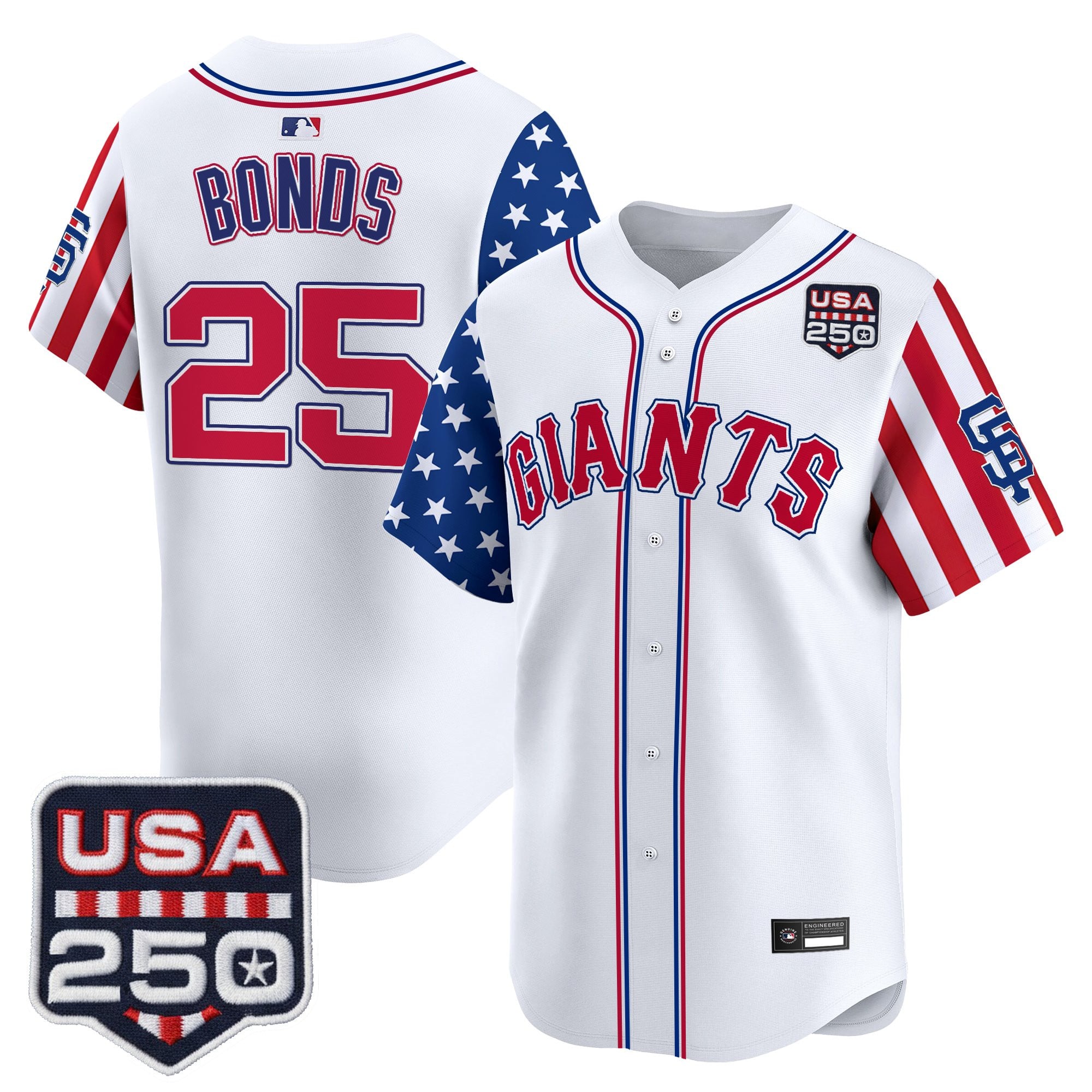 Men's San Francisco Giants "America 250 Edition" Vapor Premier Limited Jersey - All Stitched
