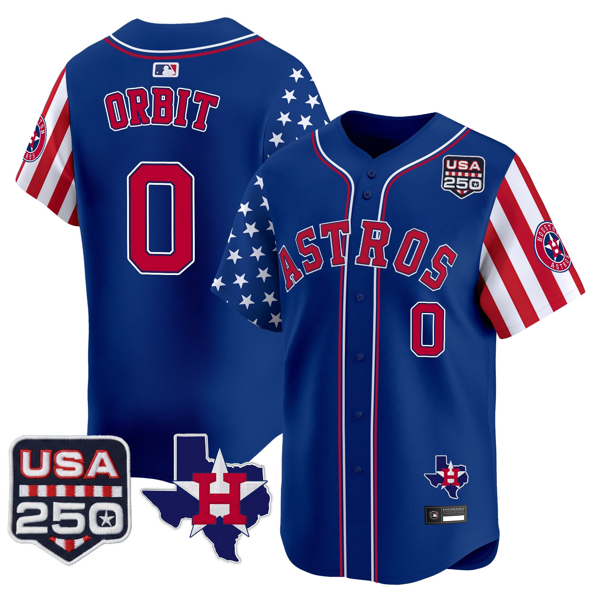 Men's Houston Astros "America 250 Edition" Vapor Premier Limited Jersey - All Stitched