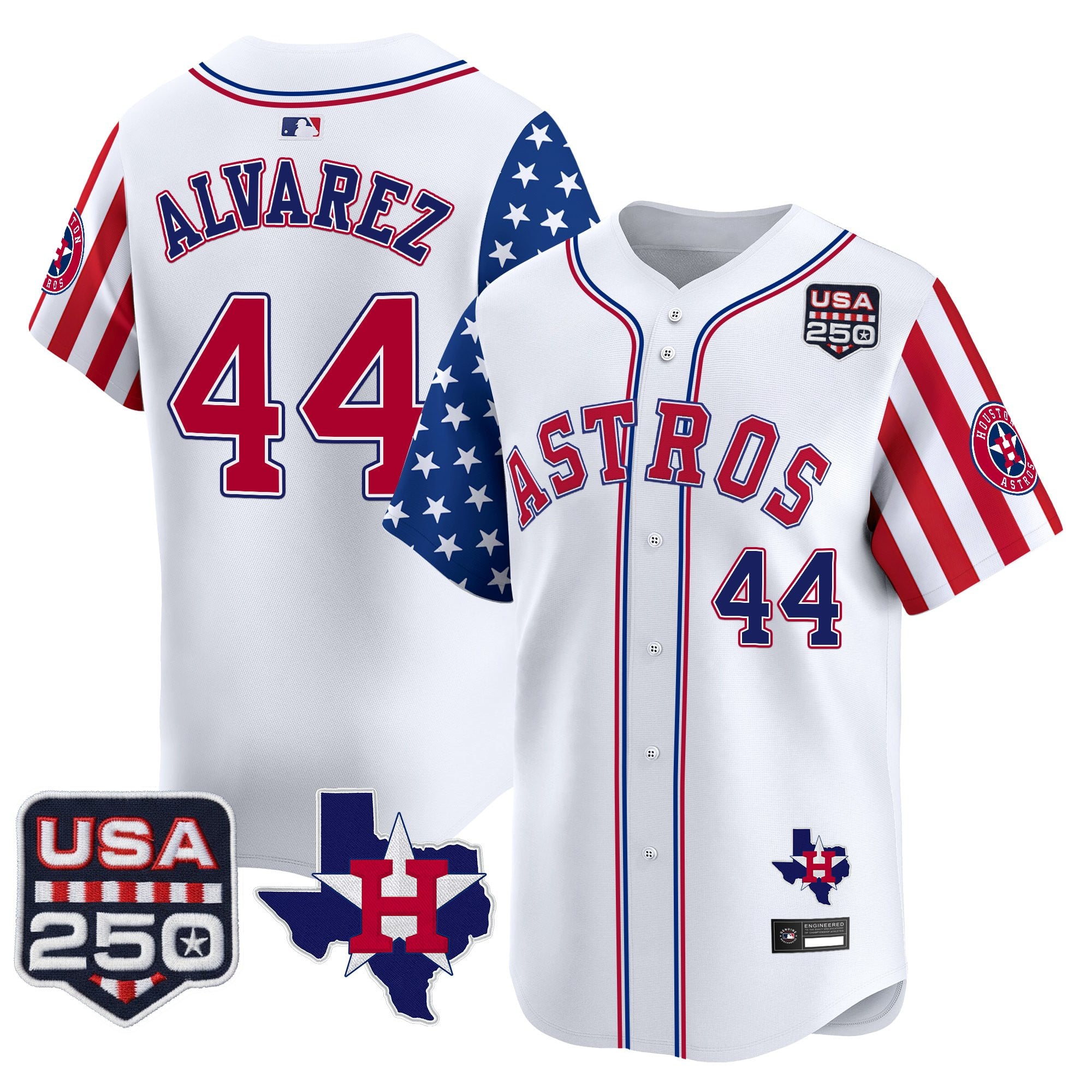 Men's Houston Astros "America 250 Edition" Vapor Premier Limited Jersey - All Stitched