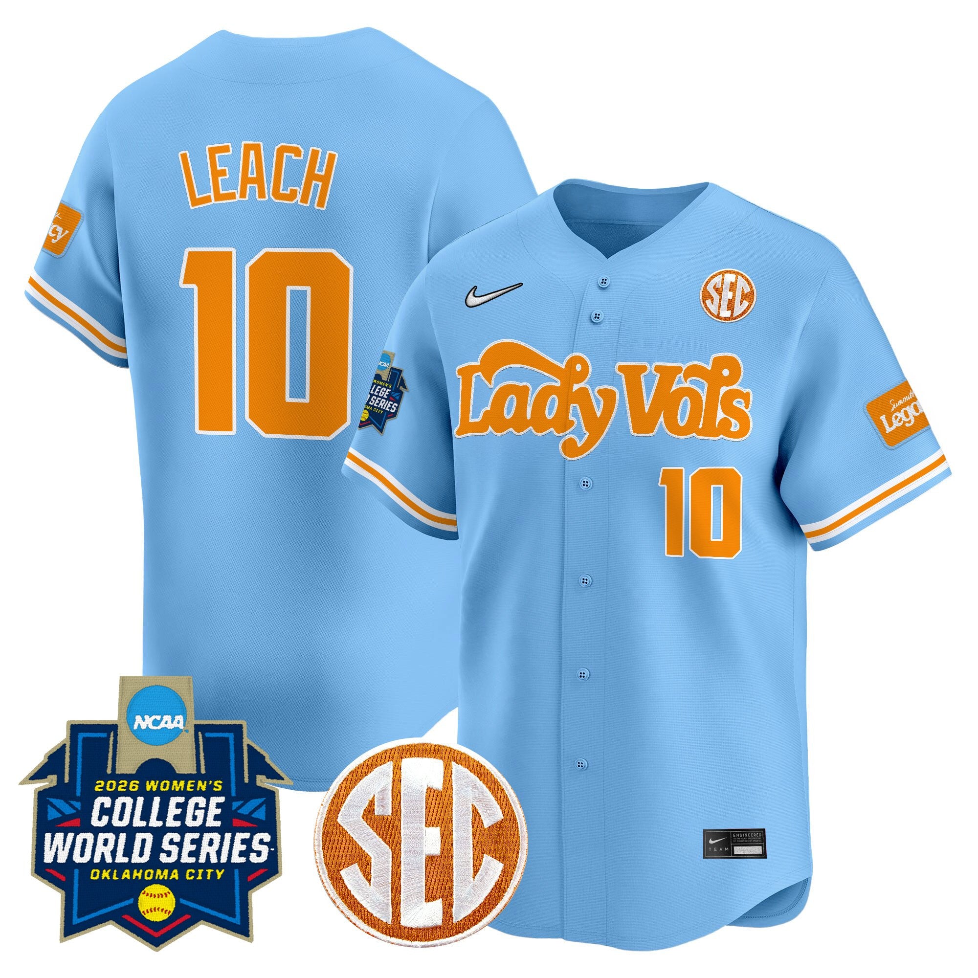 Men's Size - Tennessee Volunteers Softball 2026 World Series (WCWS) Vapor Premier Limited Jersey - All Stitched