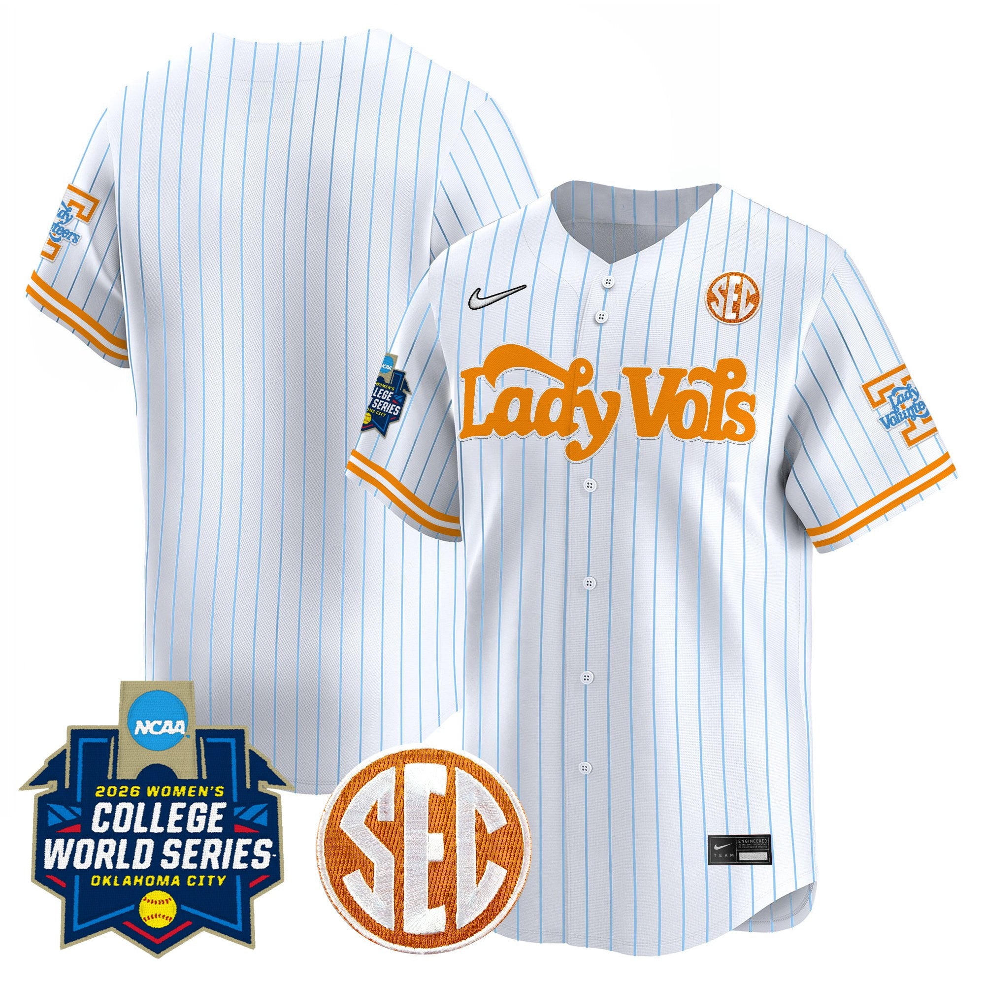 Men's Size - Tennessee Volunteers Softball 2026 World Series (WCWS) Vapor Premier Limited Jersey - All Stitched