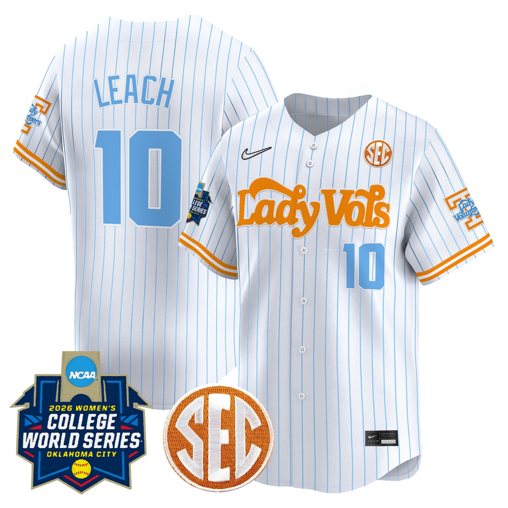 Men's Size - Tennessee Volunteers Softball 2026 World Series (WCWS) Vapor Premier Limited Jersey - All Stitched