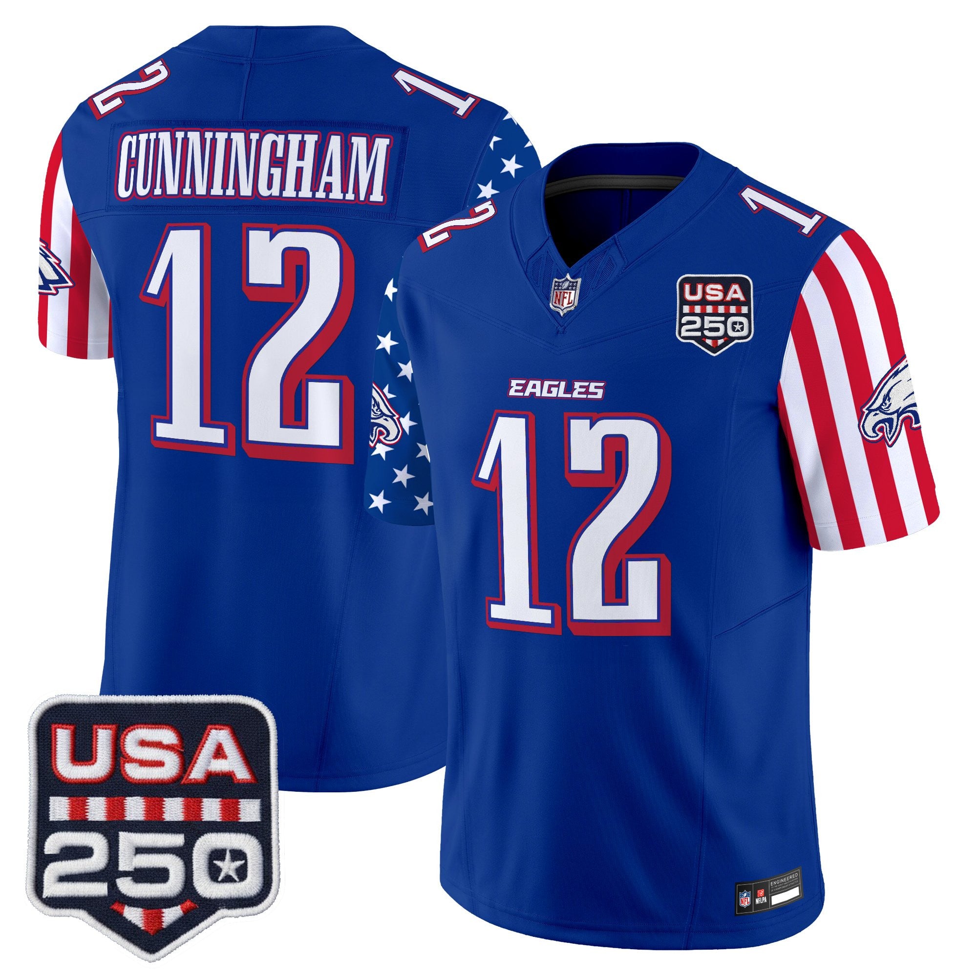 Men's Philadelphia Eagles "America 250 Edition" Vapor Limited Jersey - All Stitched