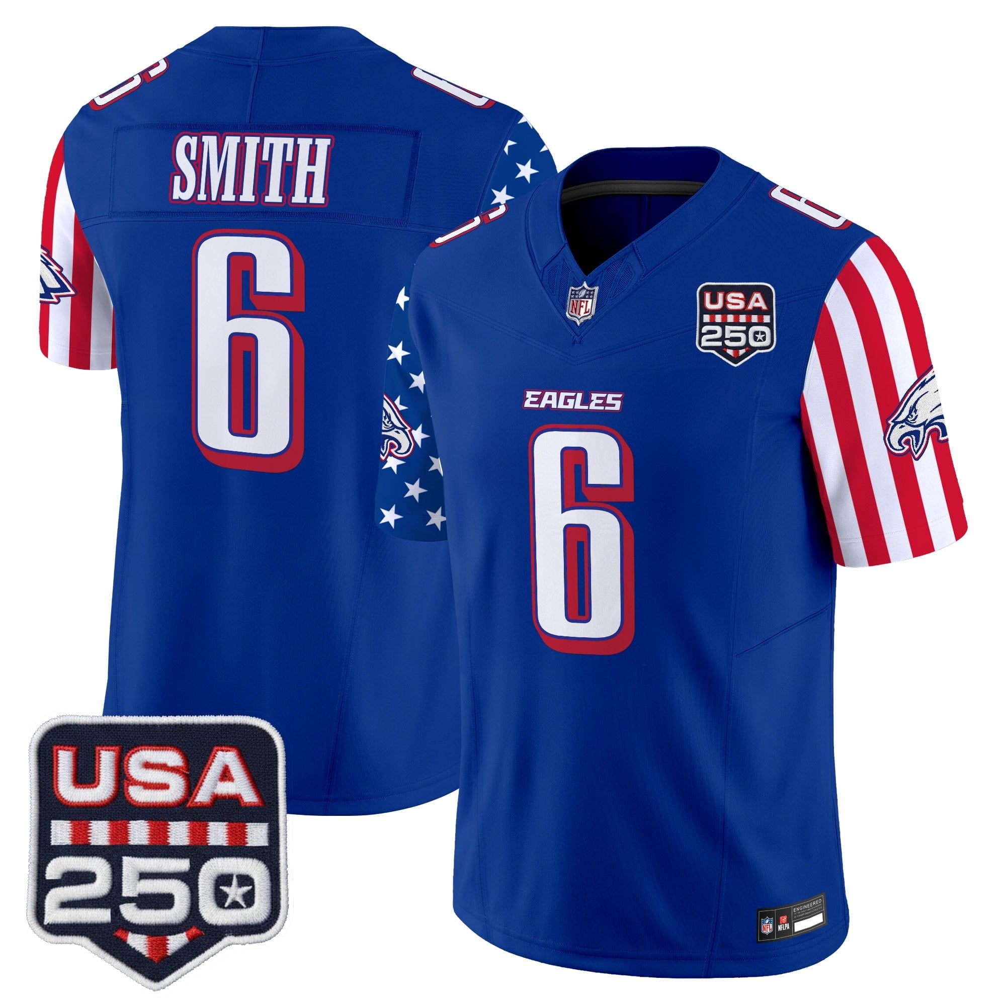 Men's Philadelphia Eagles "America 250 Edition" Vapor Limited Jersey - All Stitched