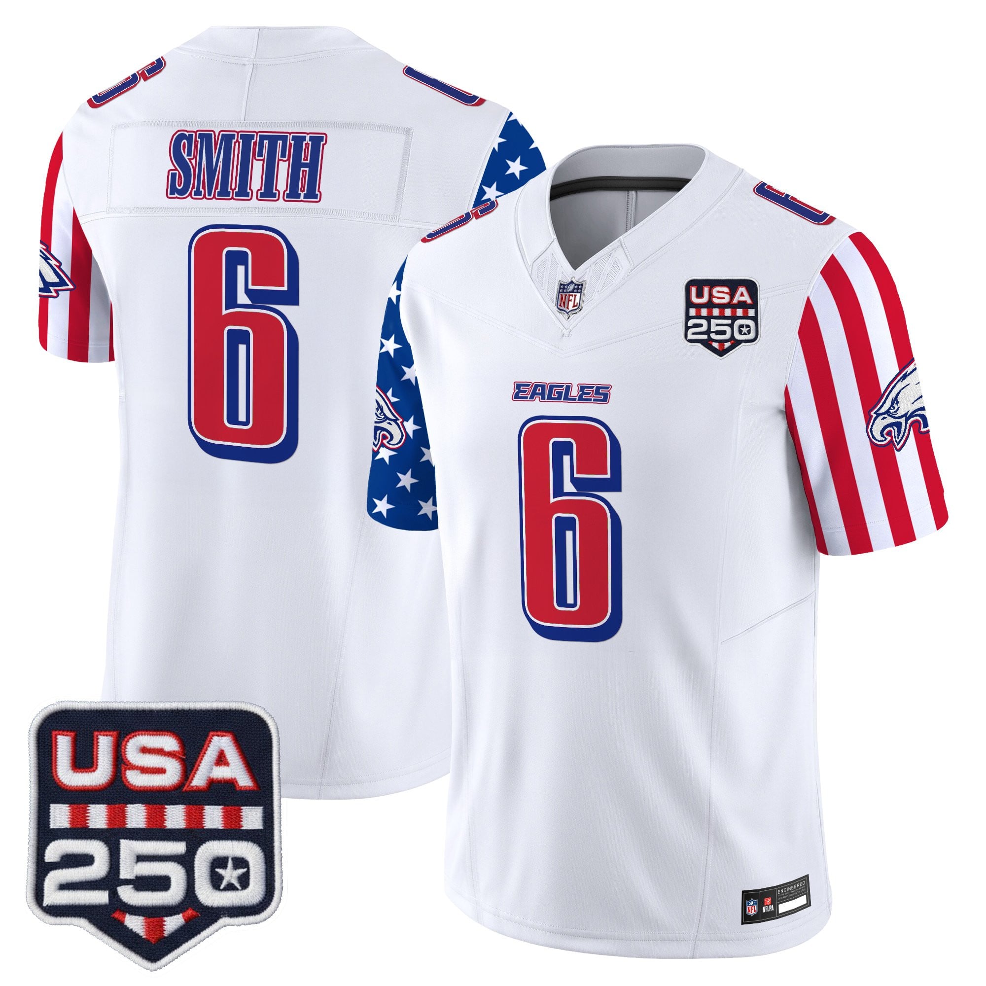 Men's Philadelphia Eagles "America 250 Edition" Vapor Limited Jersey - All Stitched