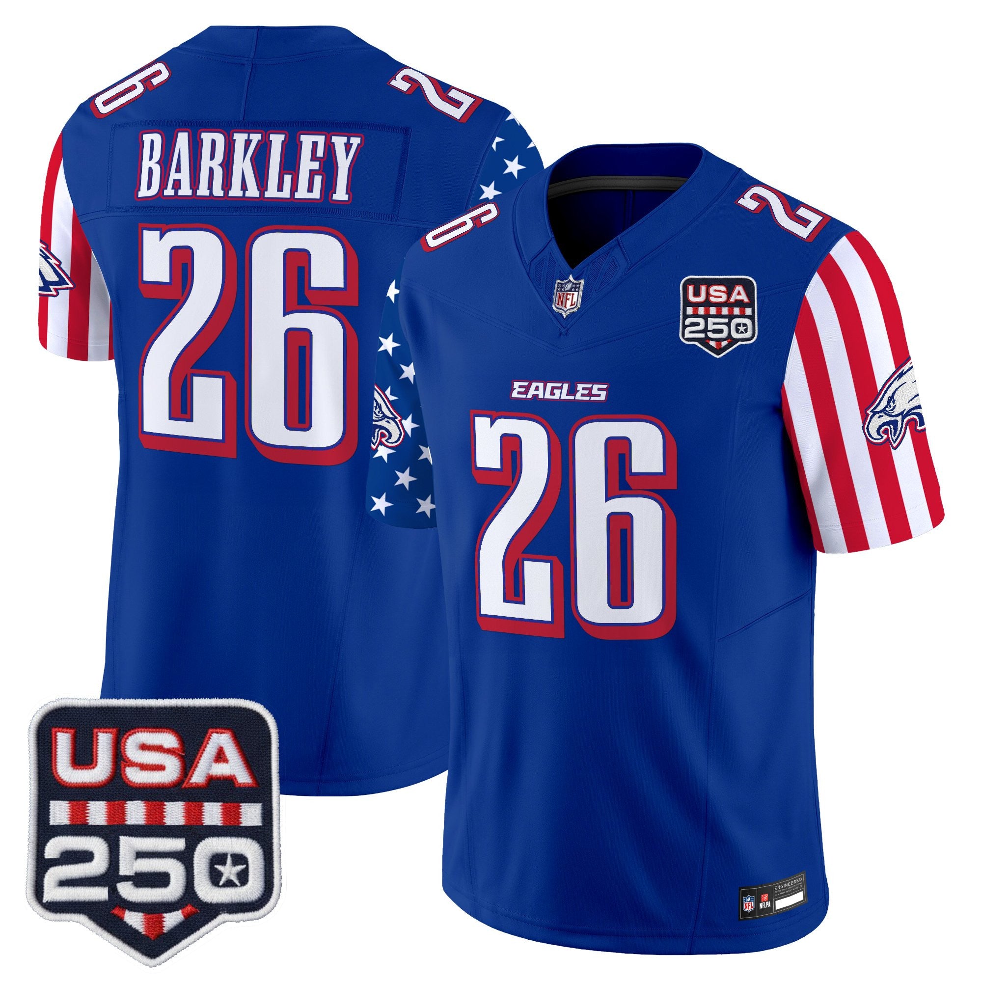 Men's Philadelphia Eagles "America 250 Edition" Vapor Limited Jersey - All Stitched