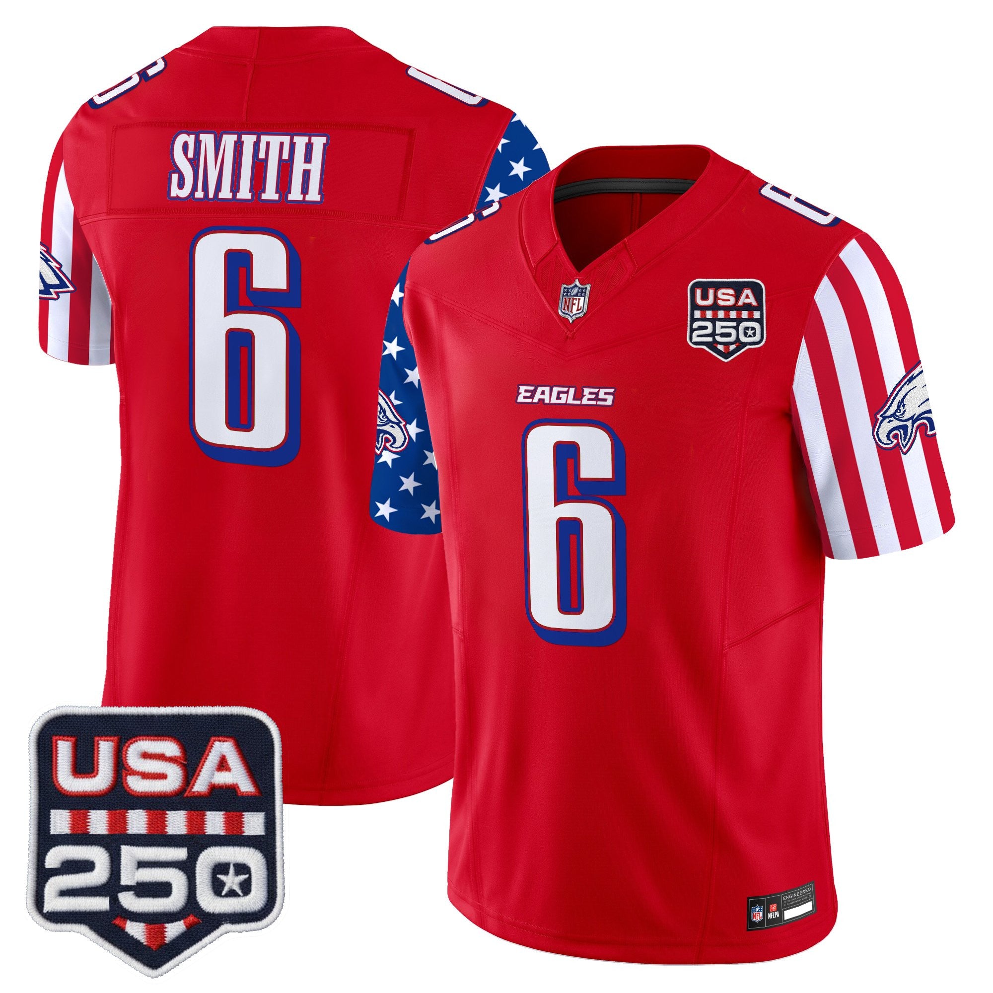 Men's Philadelphia Eagles "America 250 Edition" Vapor Limited Jersey - All Stitched