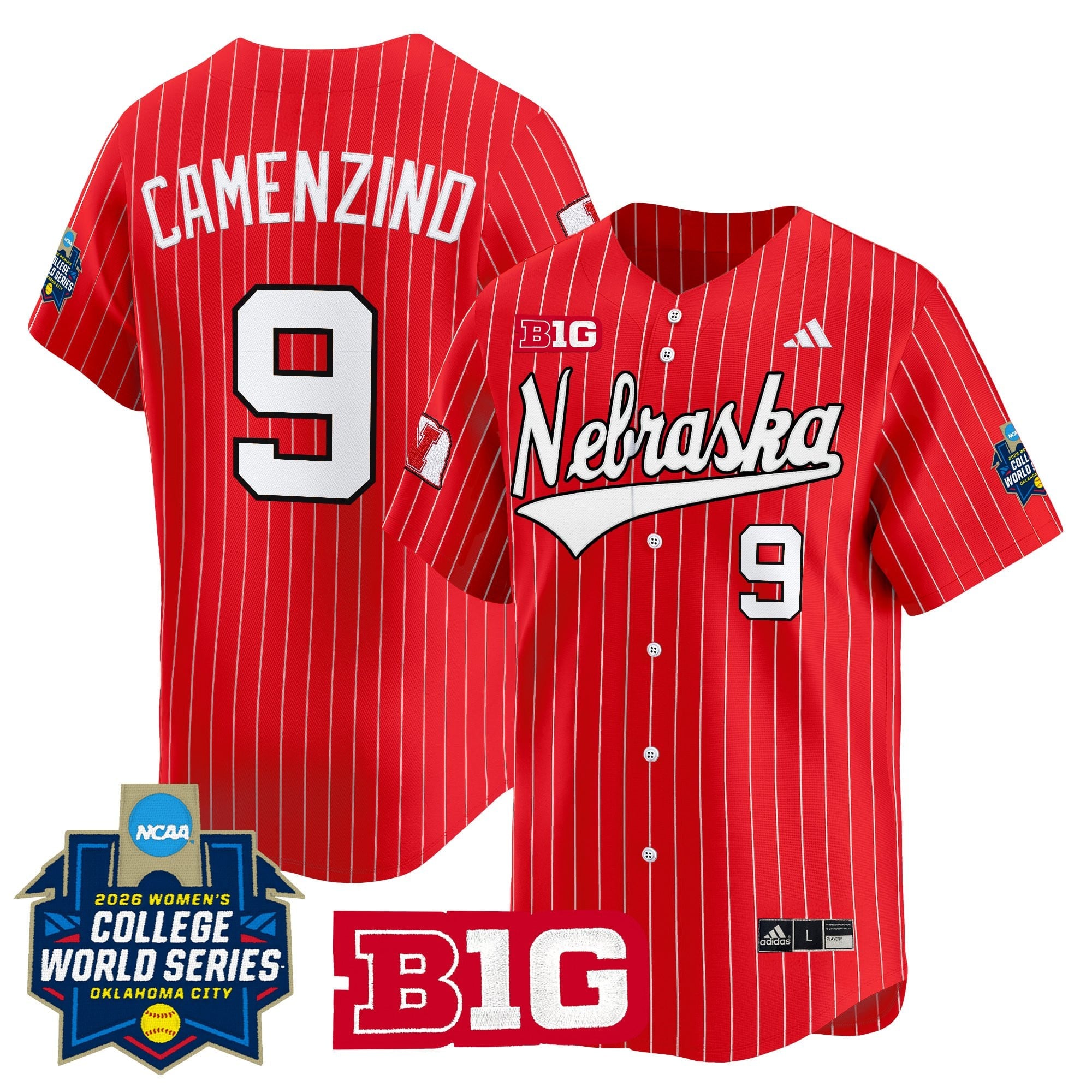 Men's Size - Nebraska Cornhuskers Softball 2026 World Series (WCWS) Vapor Premier Limited Jersey - All Stitched