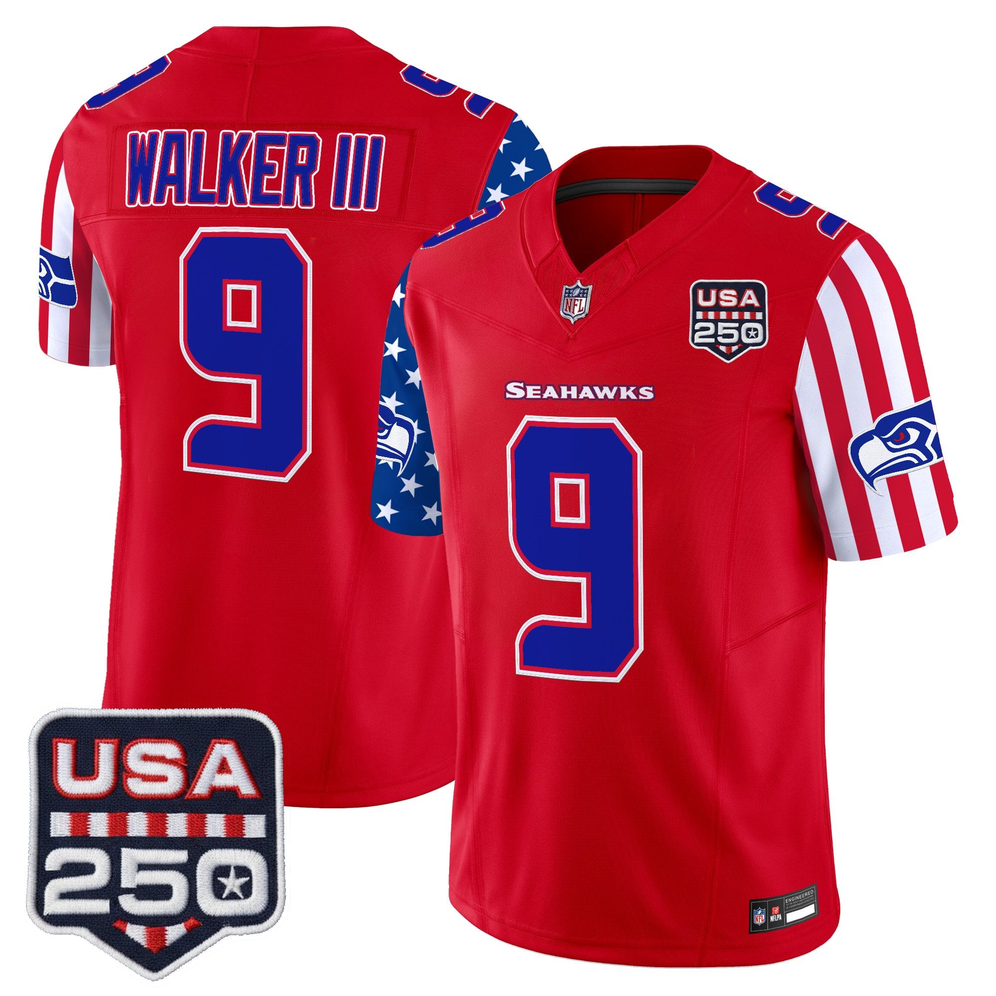Men's Seattle Seahawks "America 250 Edition" Vapor Limited Jersey - All Stitched