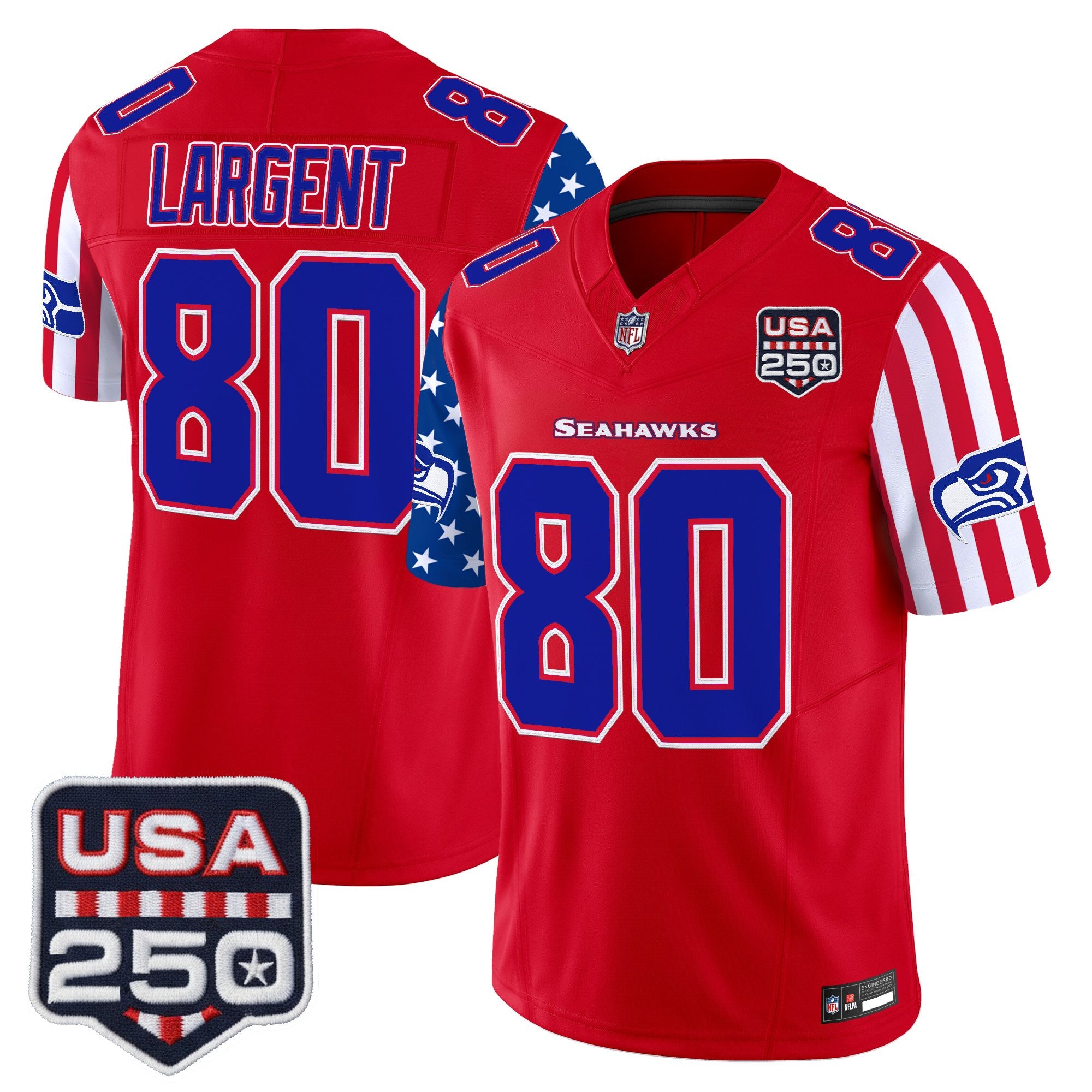 Men's Seattle Seahawks "America 250 Edition" Vapor Limited Jersey - All Stitched
