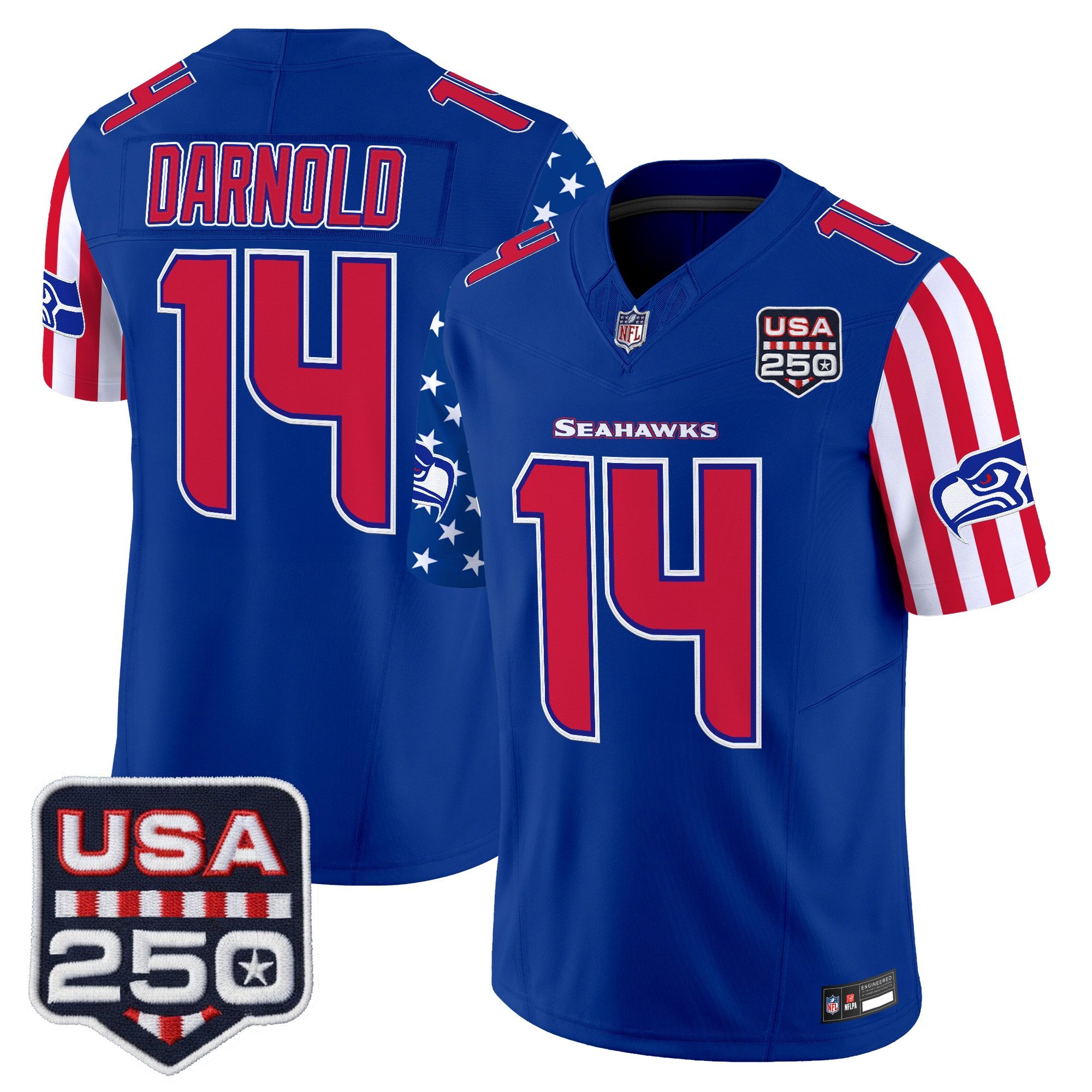 Men's Seattle Seahawks "America 250 Edition" Vapor Limited Jersey - All Stitched