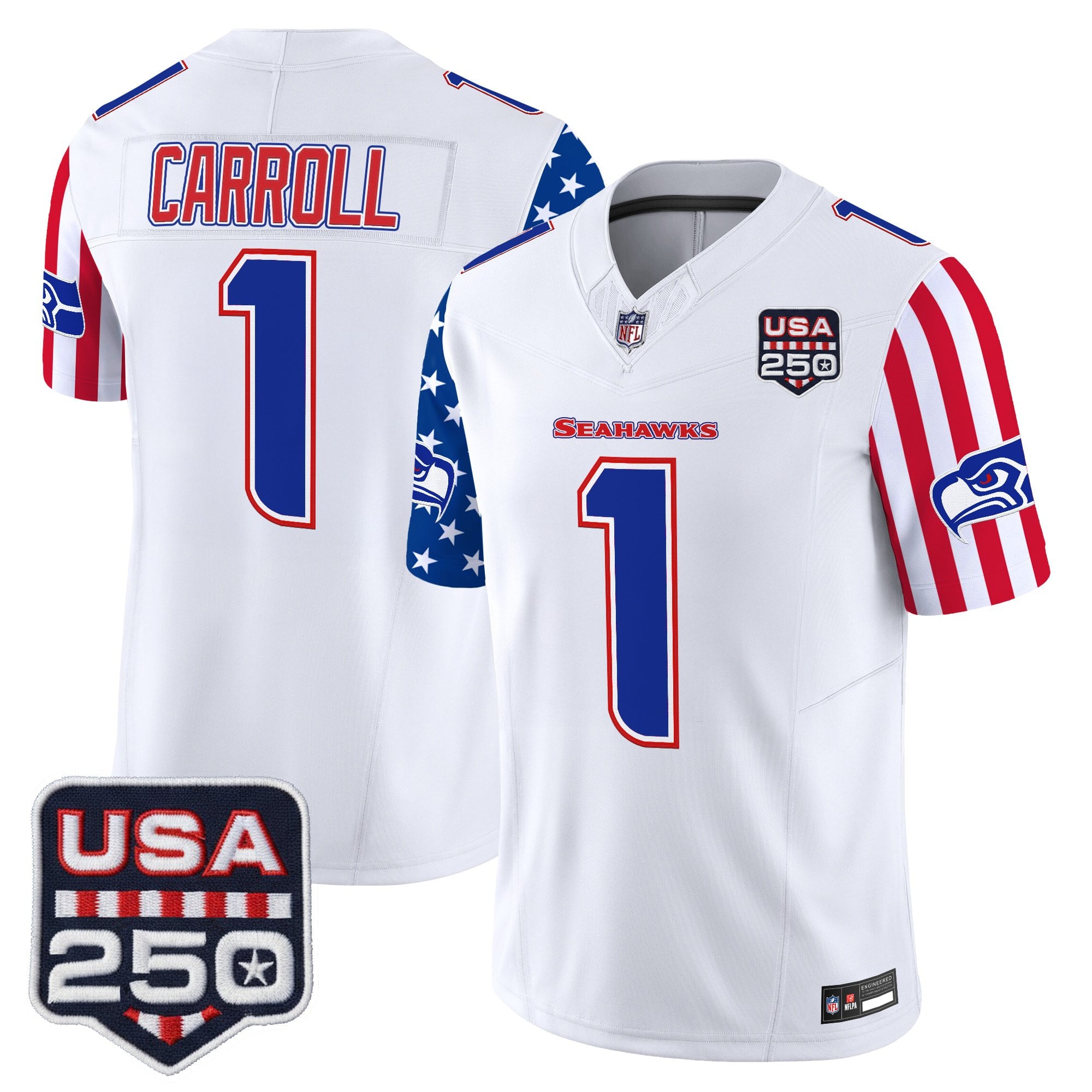 Men's Seattle Seahawks "America 250 Edition" Vapor Limited Jersey - All Stitched
