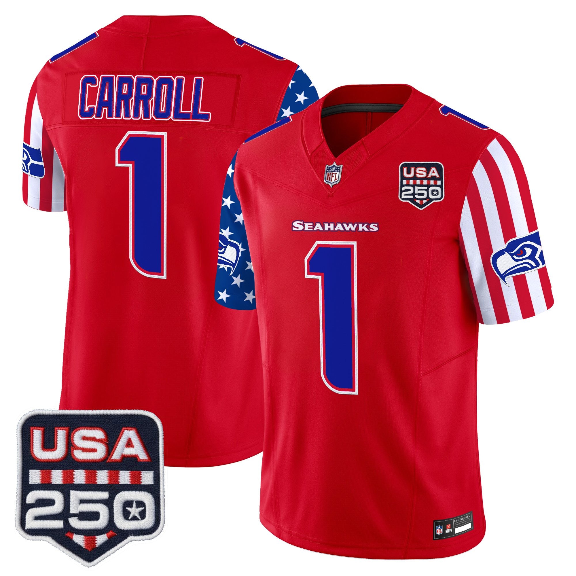 Men's Seattle Seahawks "America 250 Edition" Vapor Limited Jersey - All Stitched