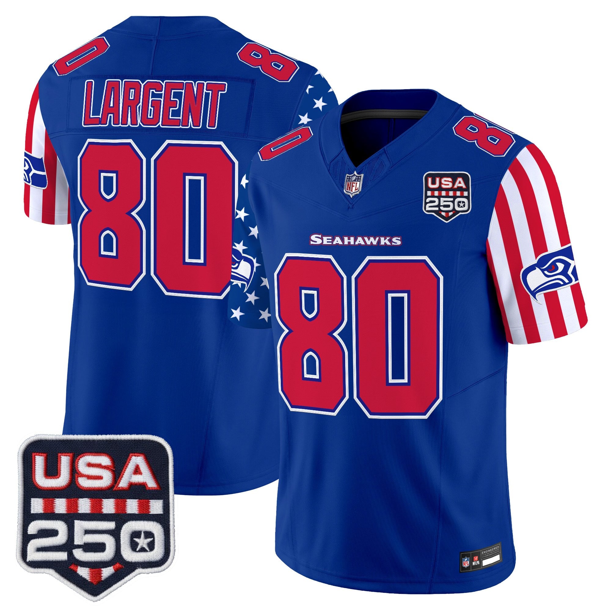 Men's Seattle Seahawks "America 250 Edition" Vapor Limited Jersey - All Stitched