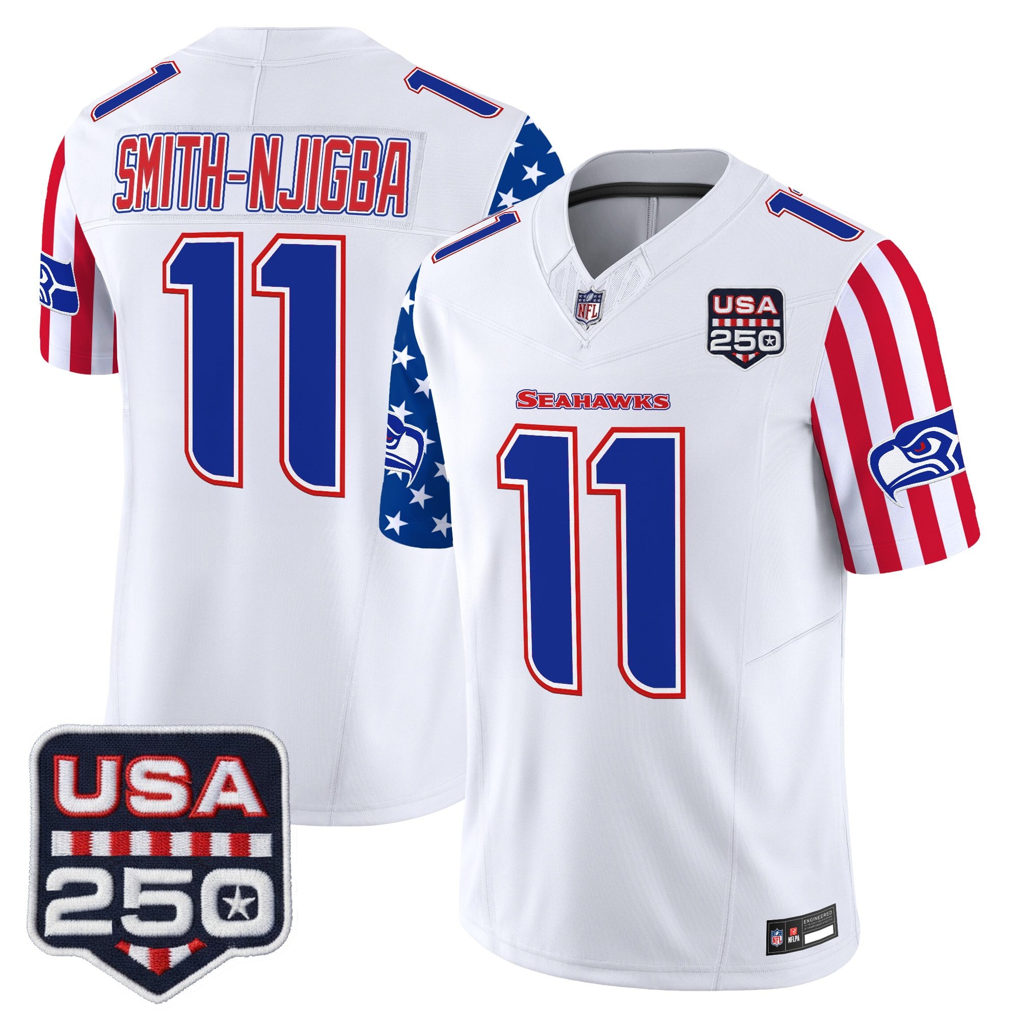 Men's Seattle Seahawks "America 250 Edition" Vapor Limited Jersey - All Stitched