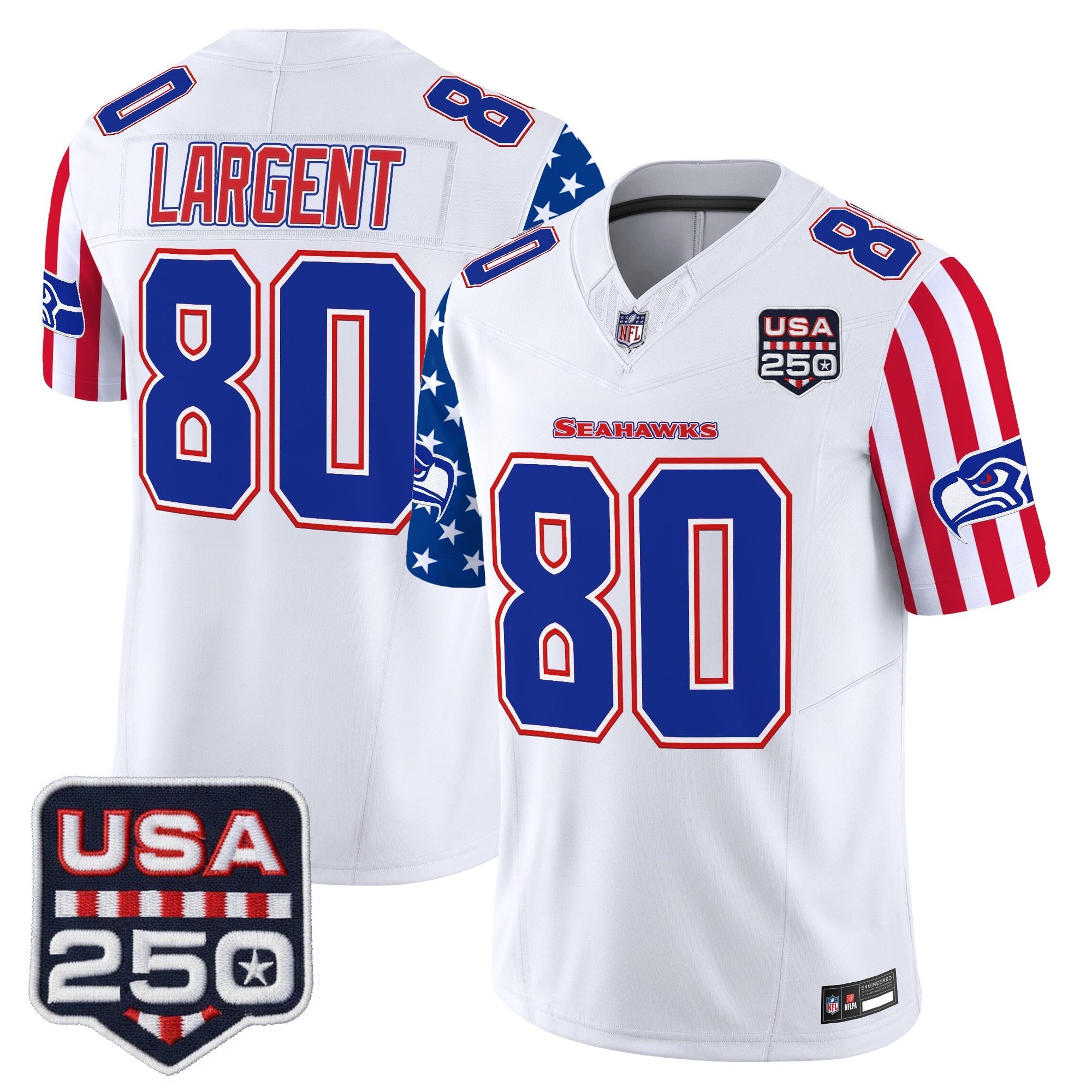 Men's Seattle Seahawks "America 250 Edition" Vapor Limited Jersey - All Stitched