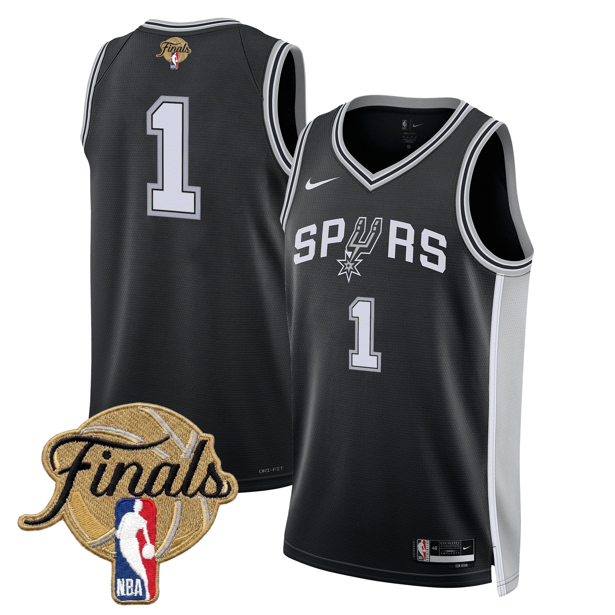 Men's San Antonio Spurs 2026 Finals Swingman Jersey - All Stitched