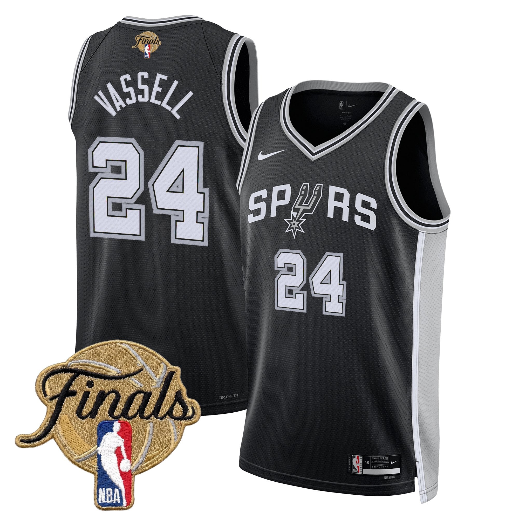 Men's San Antonio Spurs 2026 Finals Swingman Jersey - All Stitched