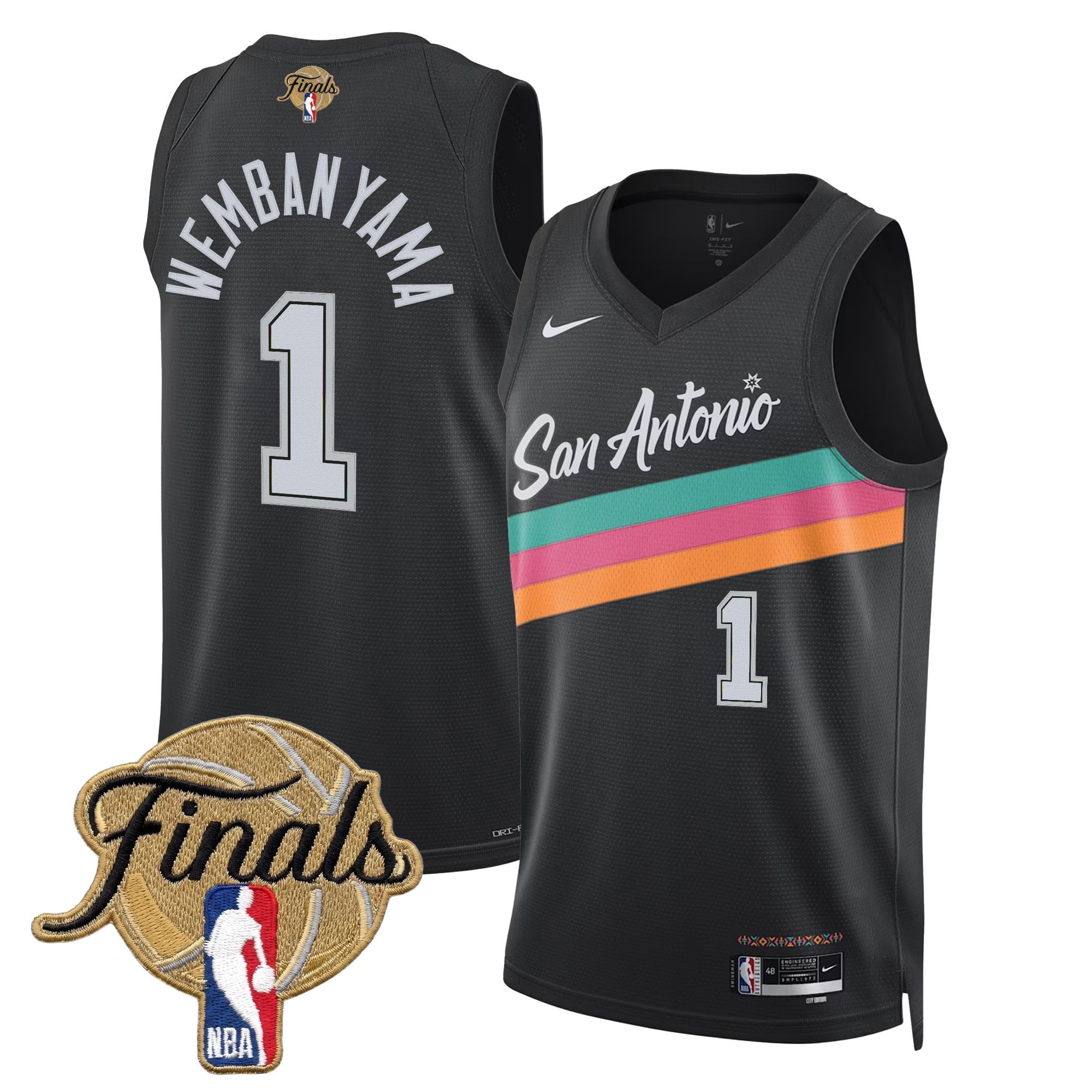 Men's San Antonio Spurs 2026 Finals Swingman Jersey - All Stitched