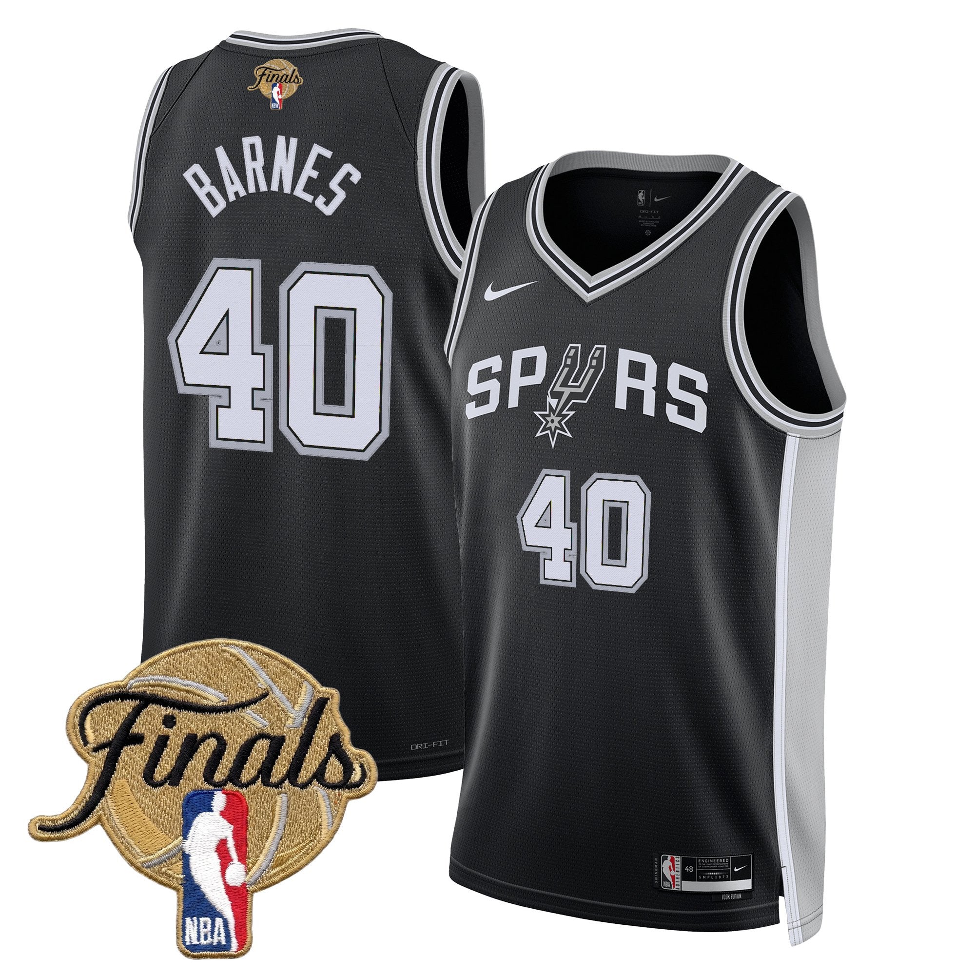 Men's San Antonio Spurs 2026 Finals Swingman Jersey - All Stitched