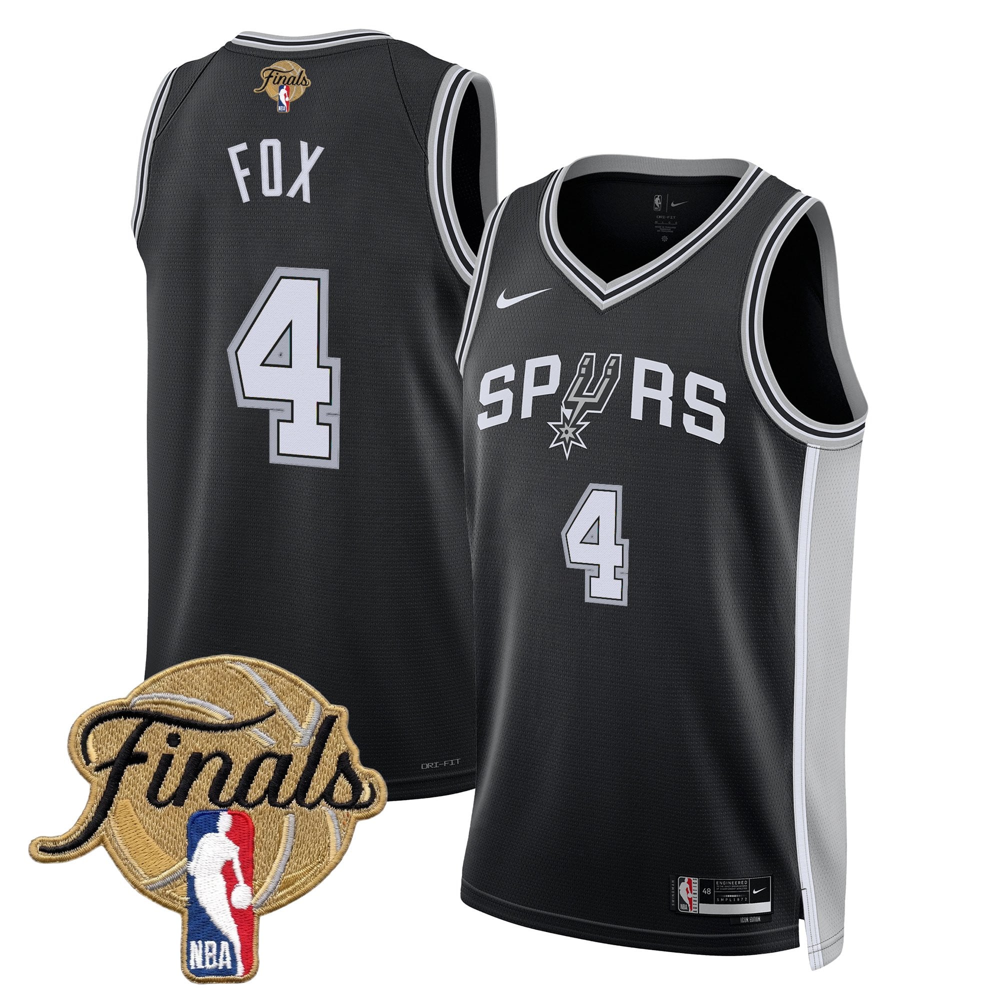 Men's San Antonio Spurs 2026 Finals Swingman Jersey - All Stitched