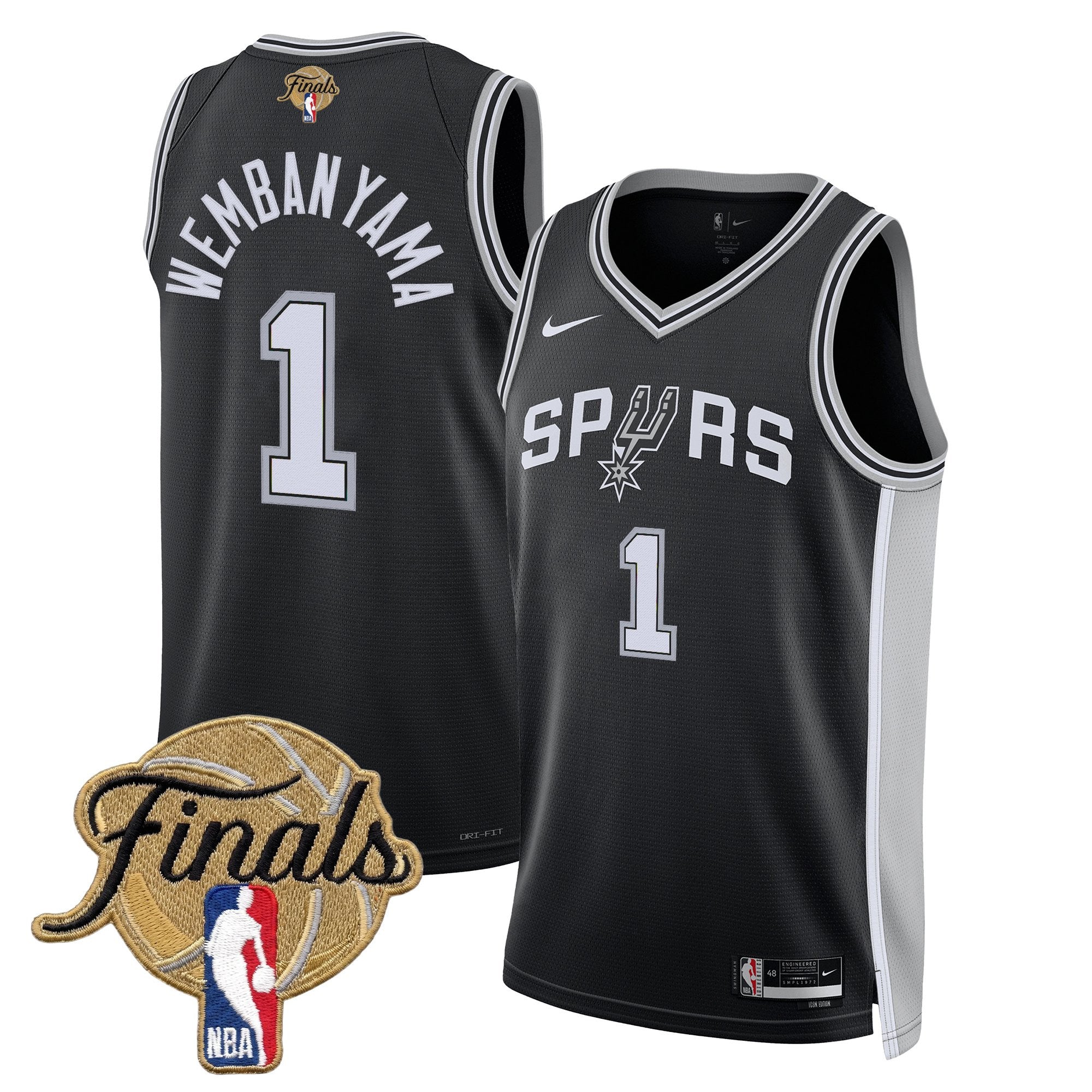 Men's San Antonio Spurs 2026 Finals Swingman Jersey - All Stitched