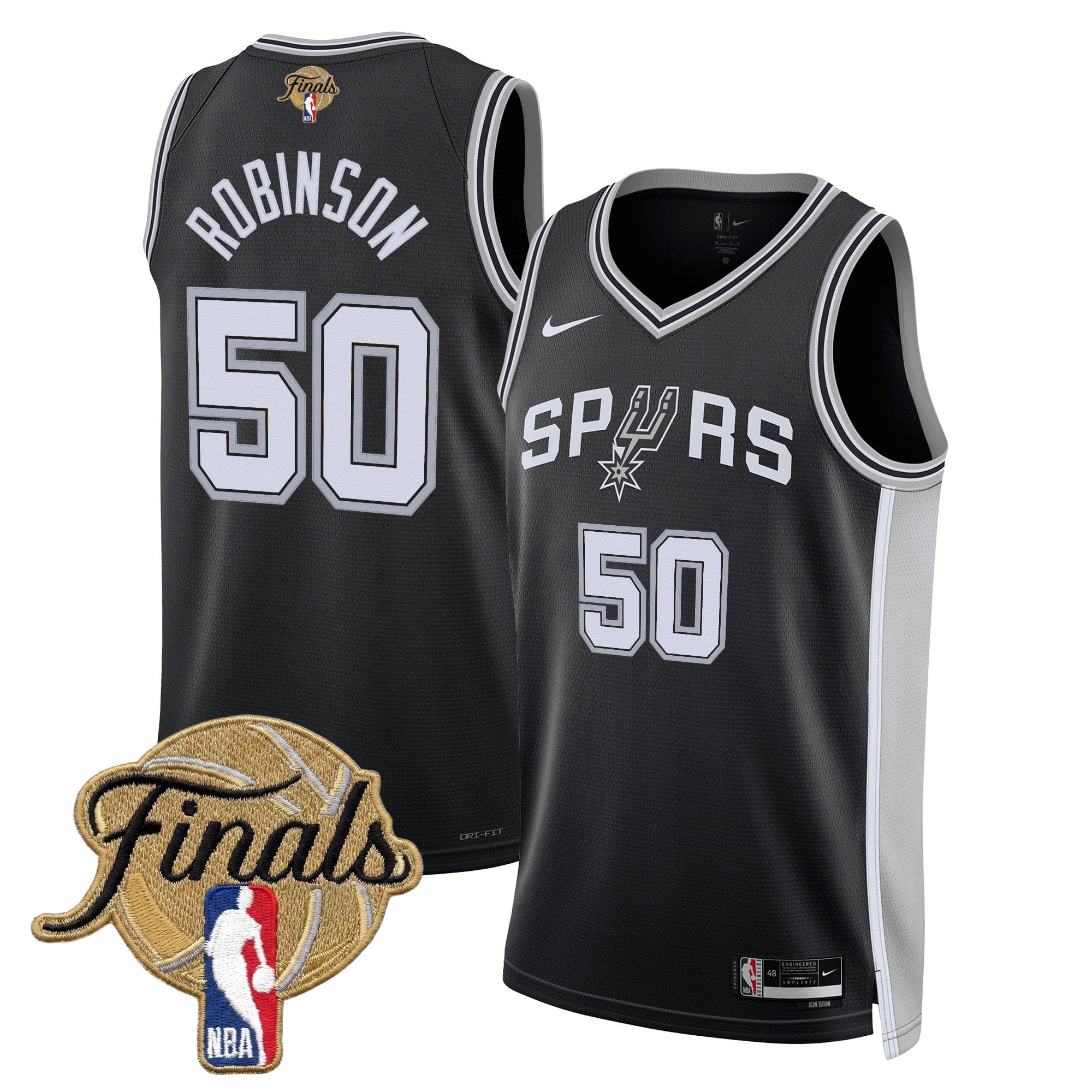 Men's San Antonio Spurs 2026 Finals Swingman Jersey - All Stitched