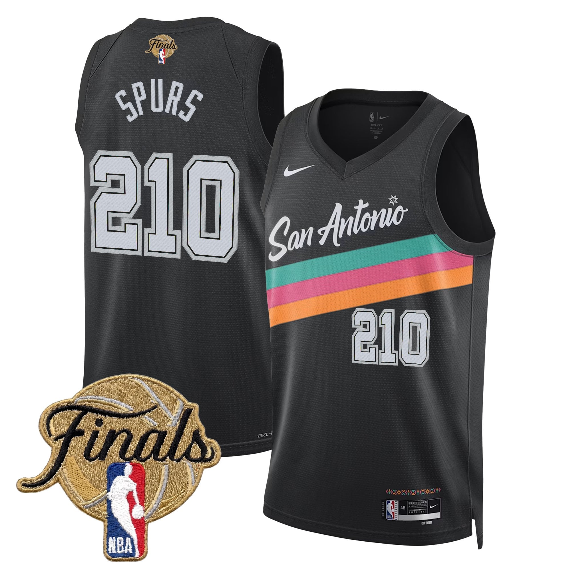 Men's San Antonio Spurs 2026 Finals Swingman Jersey - All Stitched