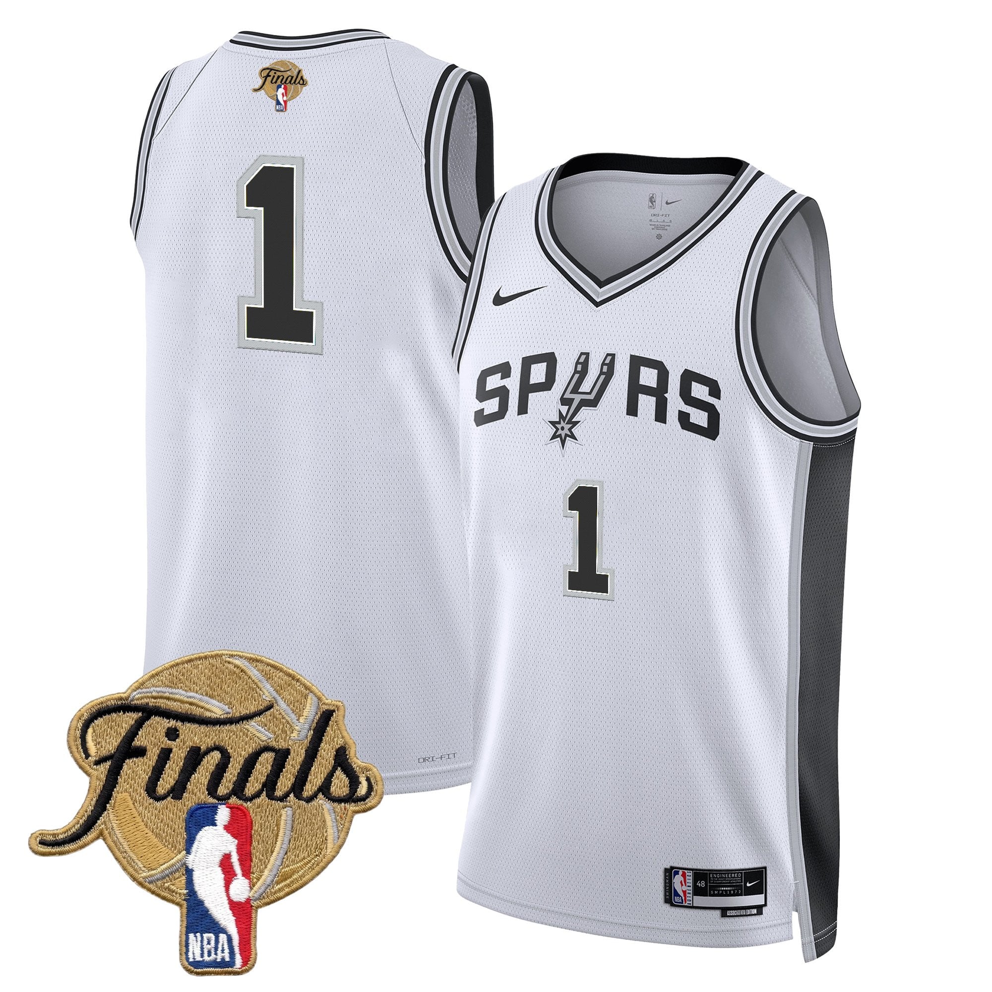 Men's San Antonio Spurs 2026 Finals Swingman Jersey - All Stitched