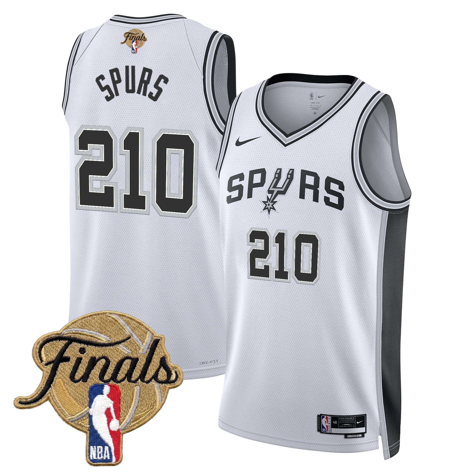Men's San Antonio Spurs 2026 Finals Swingman Jersey - All Stitched